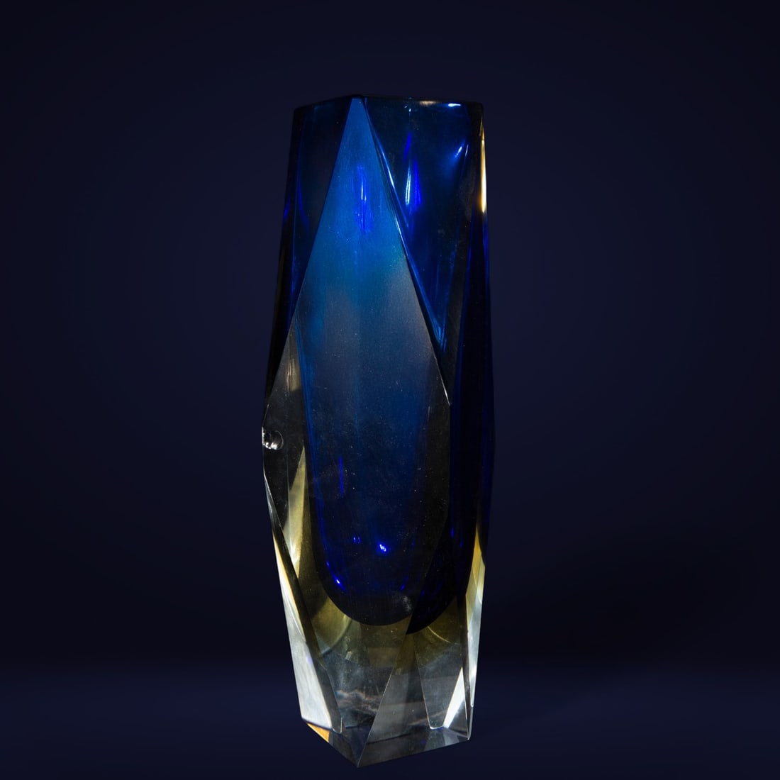 Blue Murano vase, 20th century (1 of 3)
