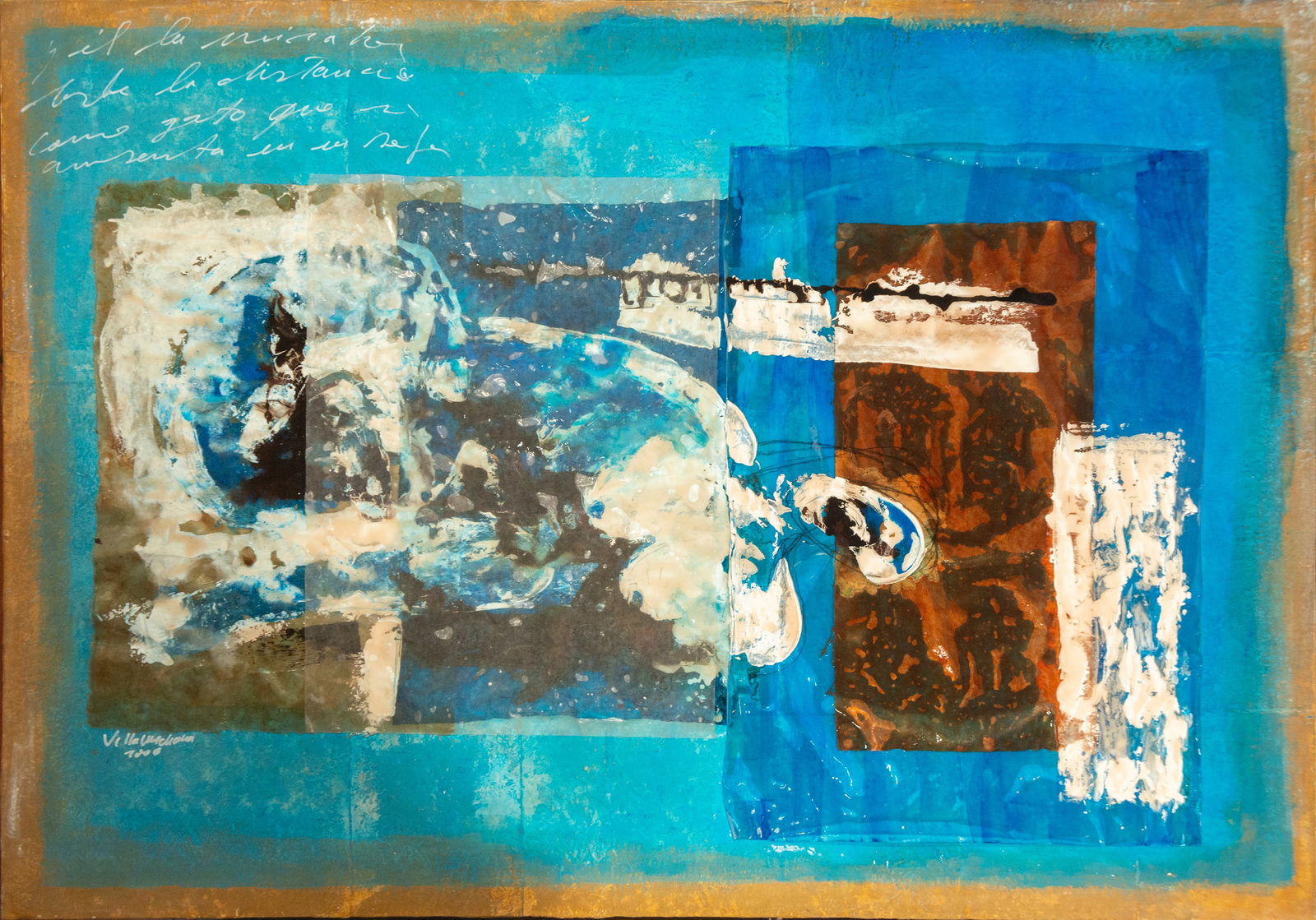 Abstract Composition, Villamedina, signed, 20th century, contemporary school (1 of 6)