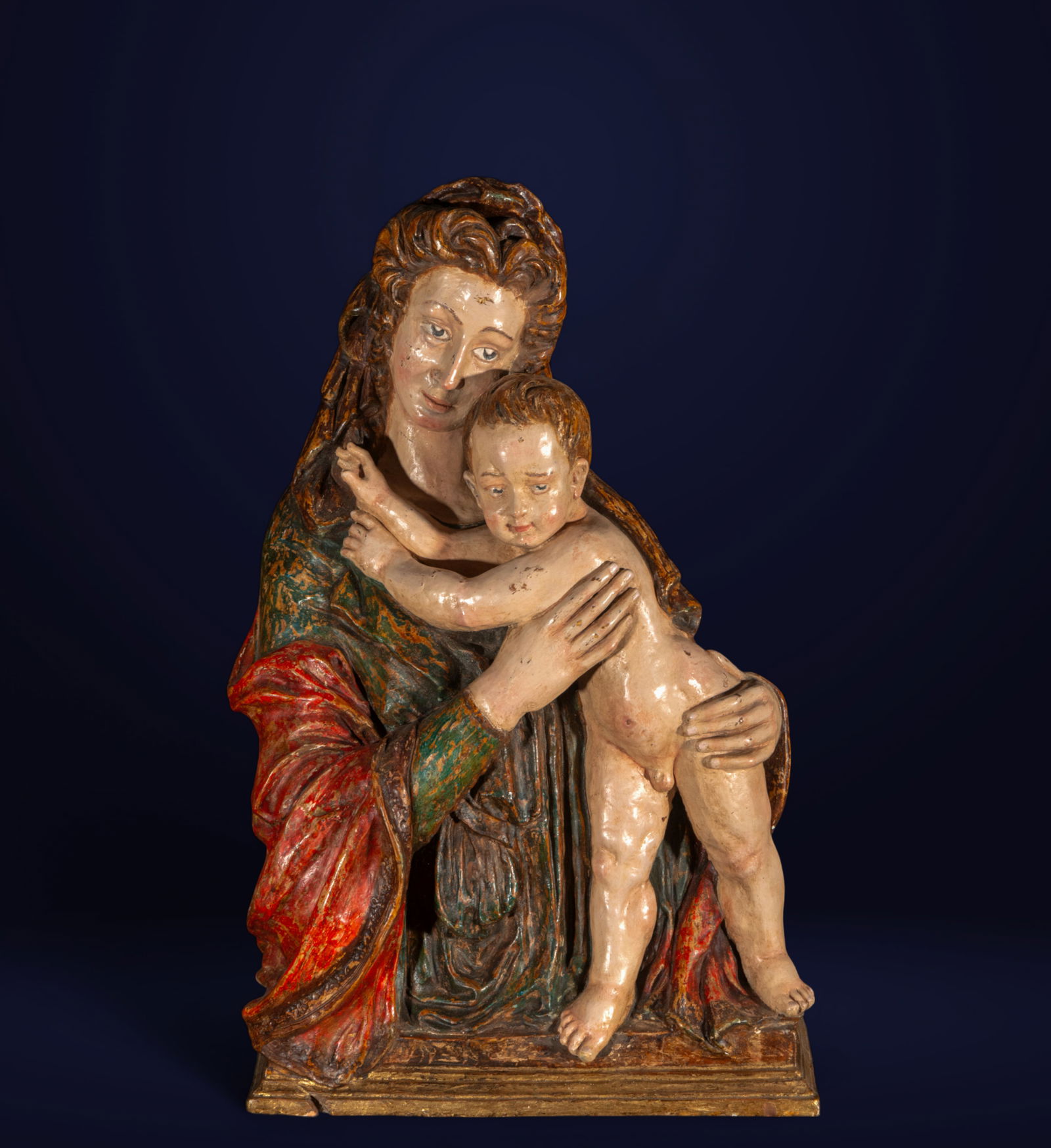 Spanish School of the 17th Century - Virgin and Child (1 of 6)