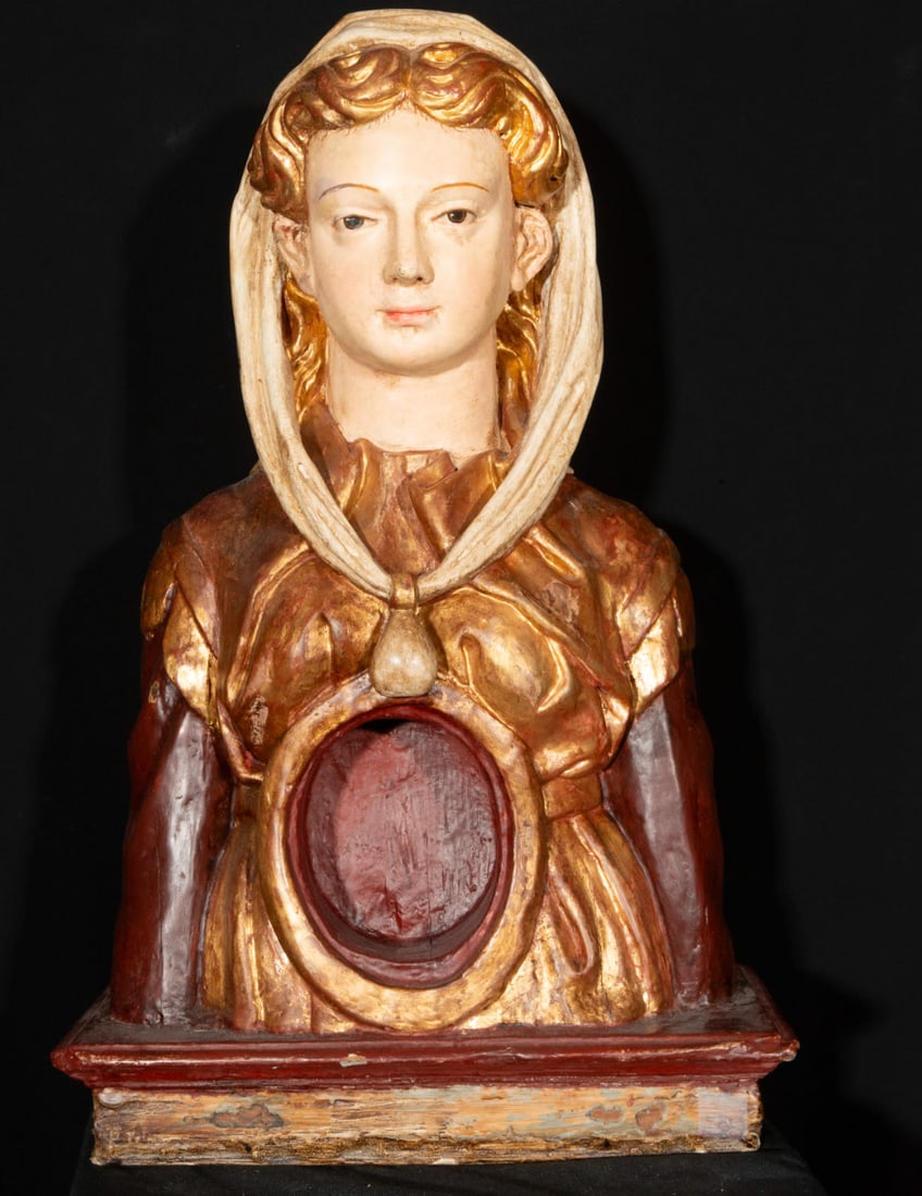 Tuscan Renaissance reliquary bust of the 15th century early 16th century (1 of 4)