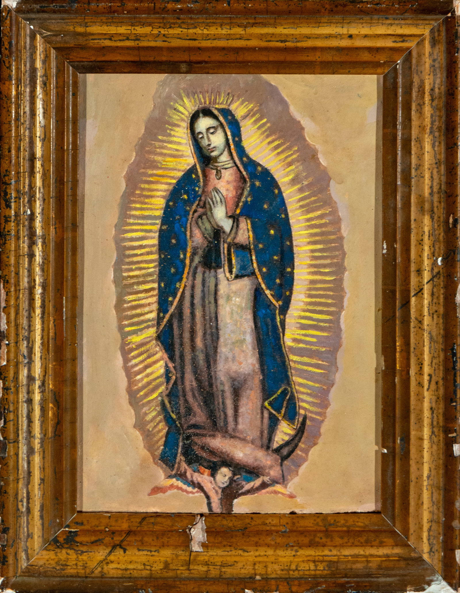 Virgin of Guadalupe. Mexican School. 18th Century (1 of 4)