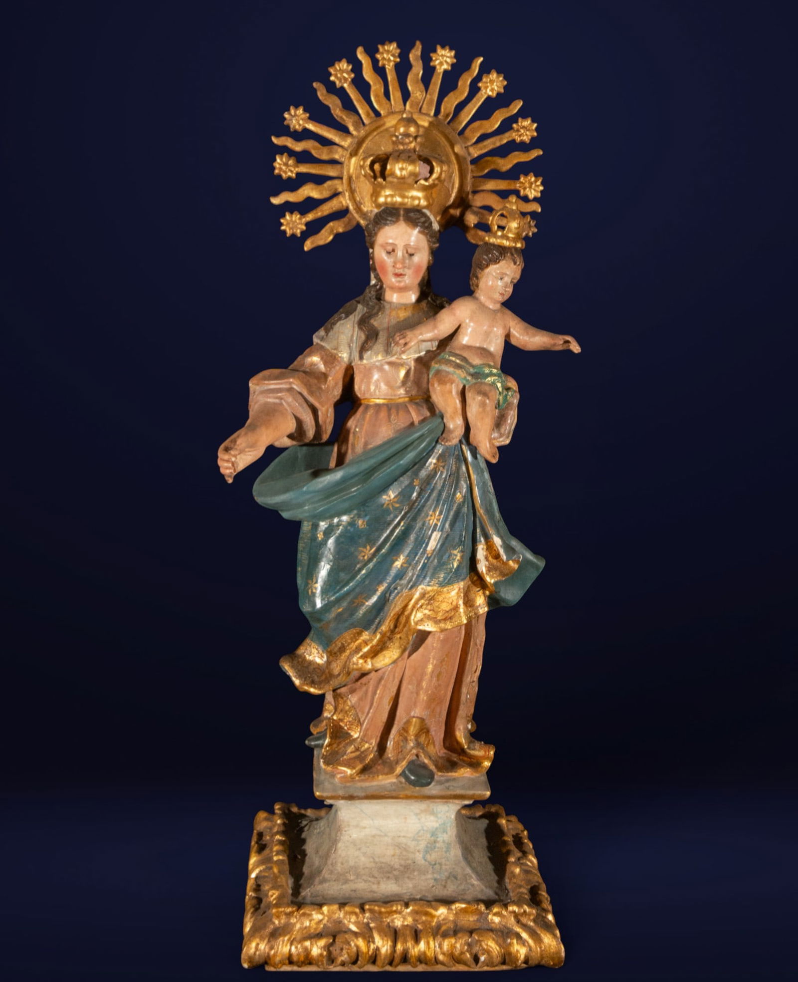 Virgin and Child. Spanish School. 18th Century (1 of 9)