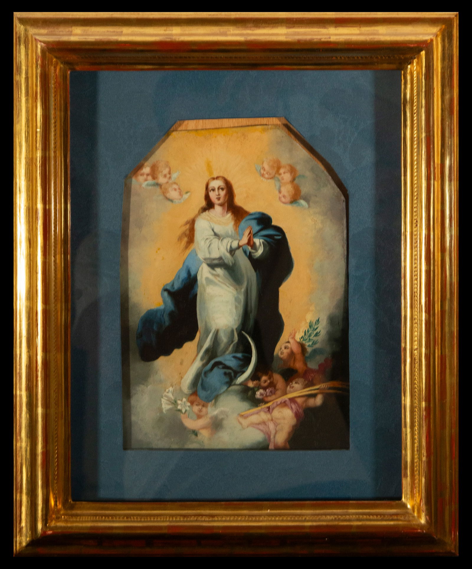 Follower of Murillo, The Immaculate Conception of Soult, oil on copper, dimensions 45 x 36 cm (1 of 4)