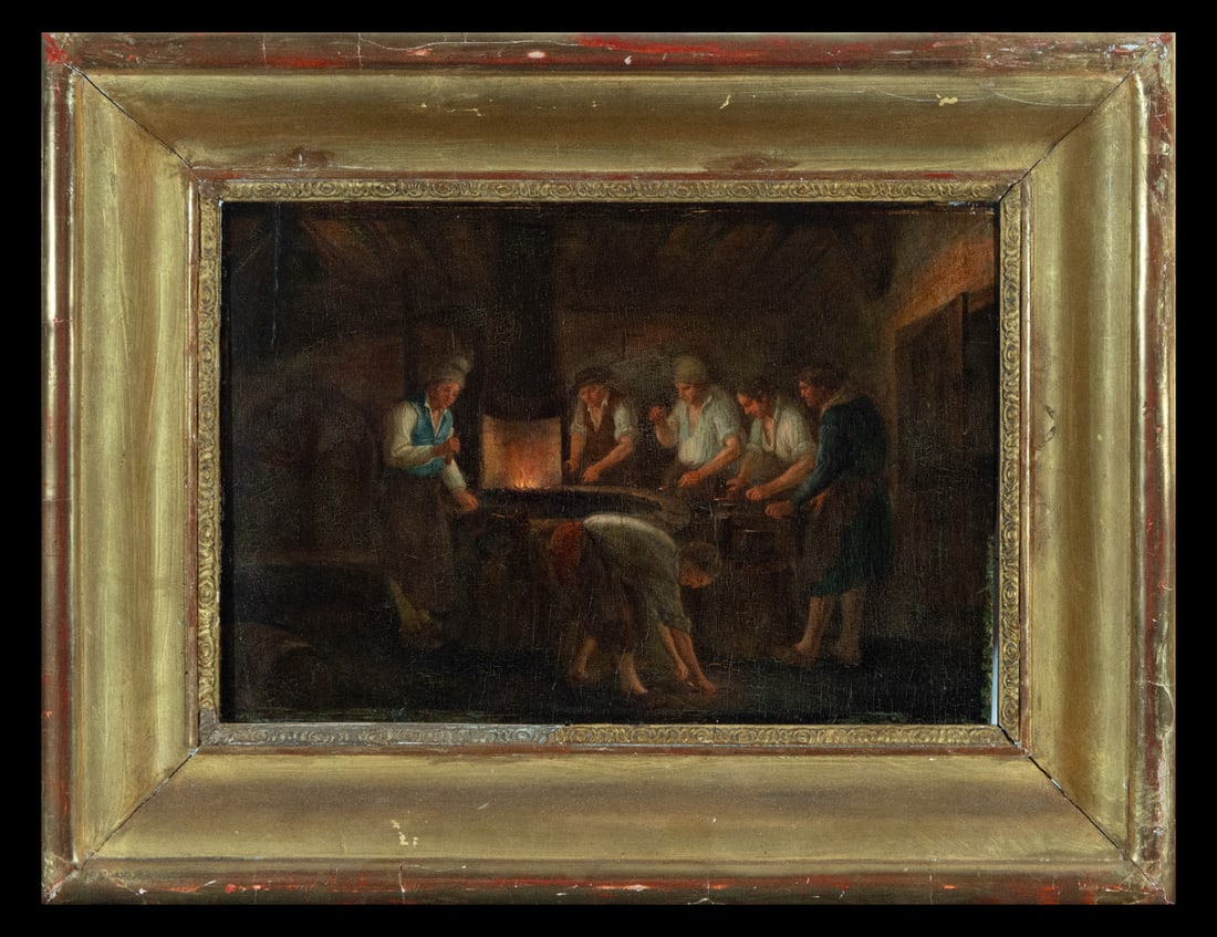 The Forge, Dutch school by David Teniers I from the first quarter of the 17th century (1 of 5)