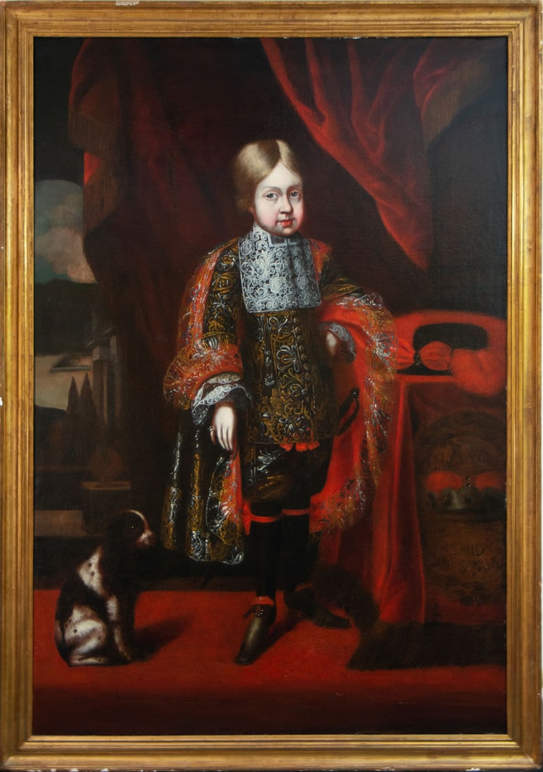 Important Portrait of Infant Joseph I, Emperor of Austria, attributed to Benjamin Block (1 of 6)