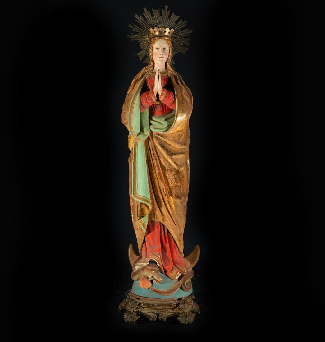 Immaculate Virgin, 19th century Philippine school (1 of 5)
