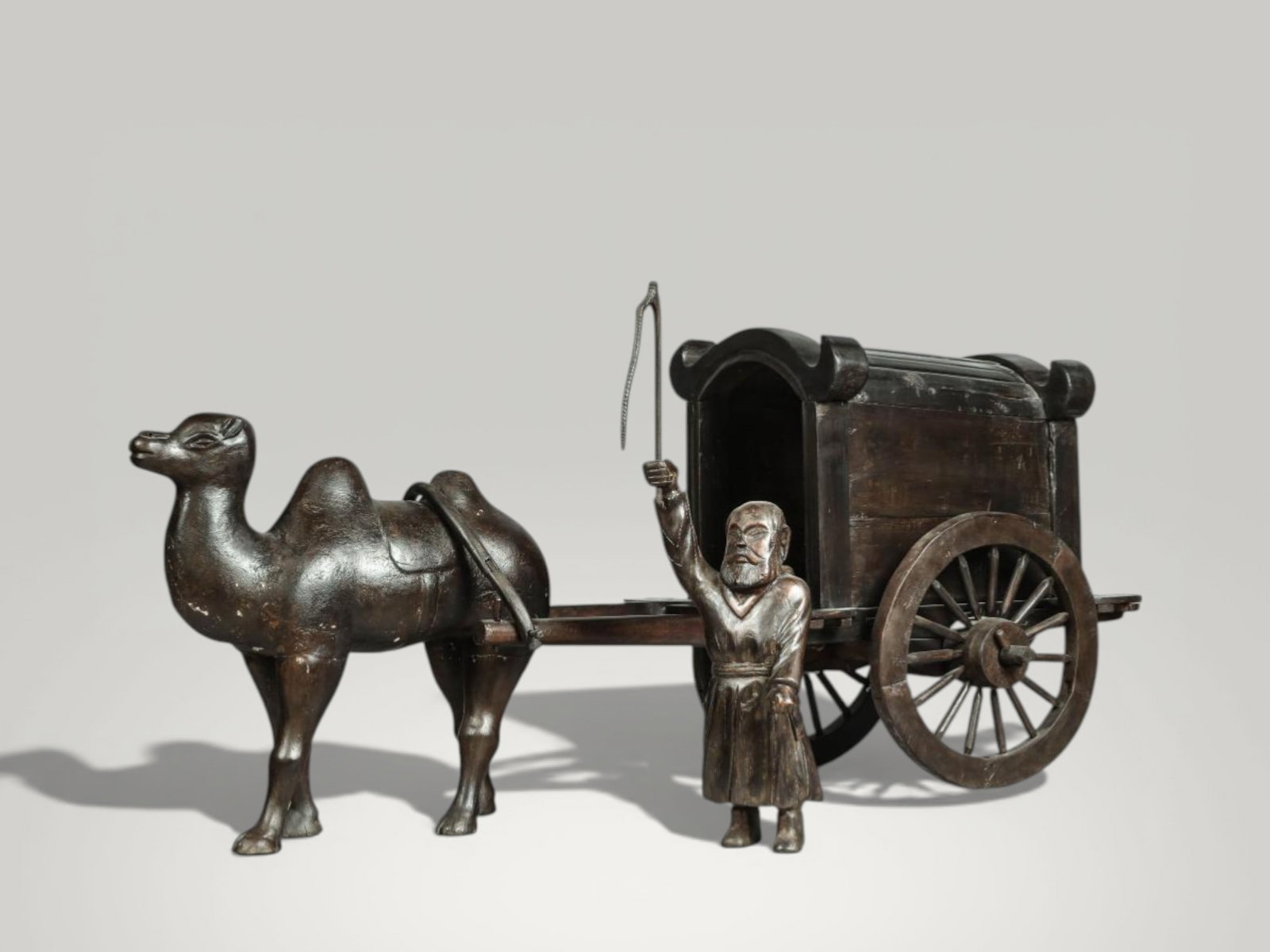 Caravan driver and camel on the Silk Road, China, Qing Dynasty, 19th Century (1 of 1)