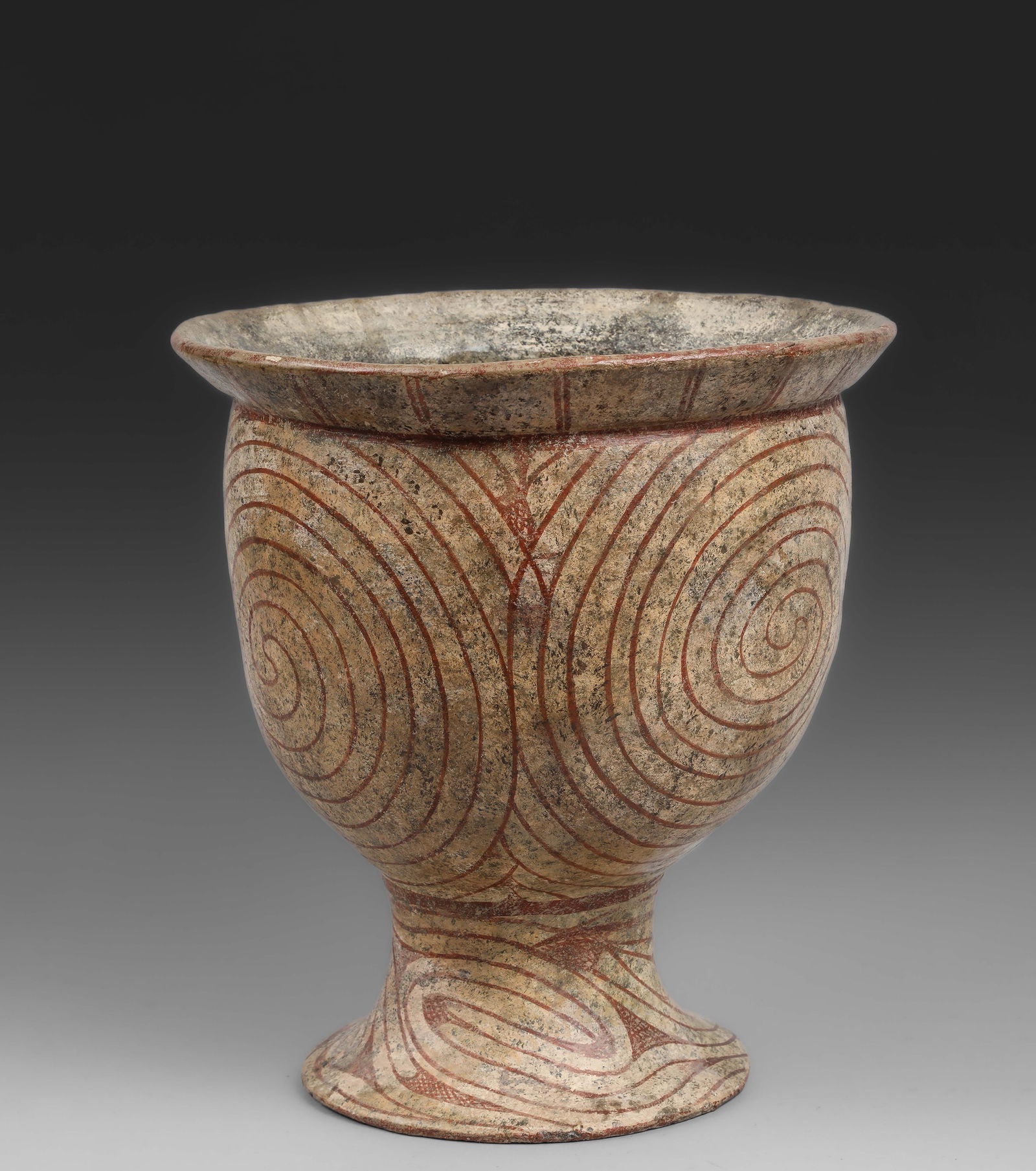 Vessel with large spirals, Prehistoric cultures of Southeast Asia, 15th – 6th century BC. (1 of 5)