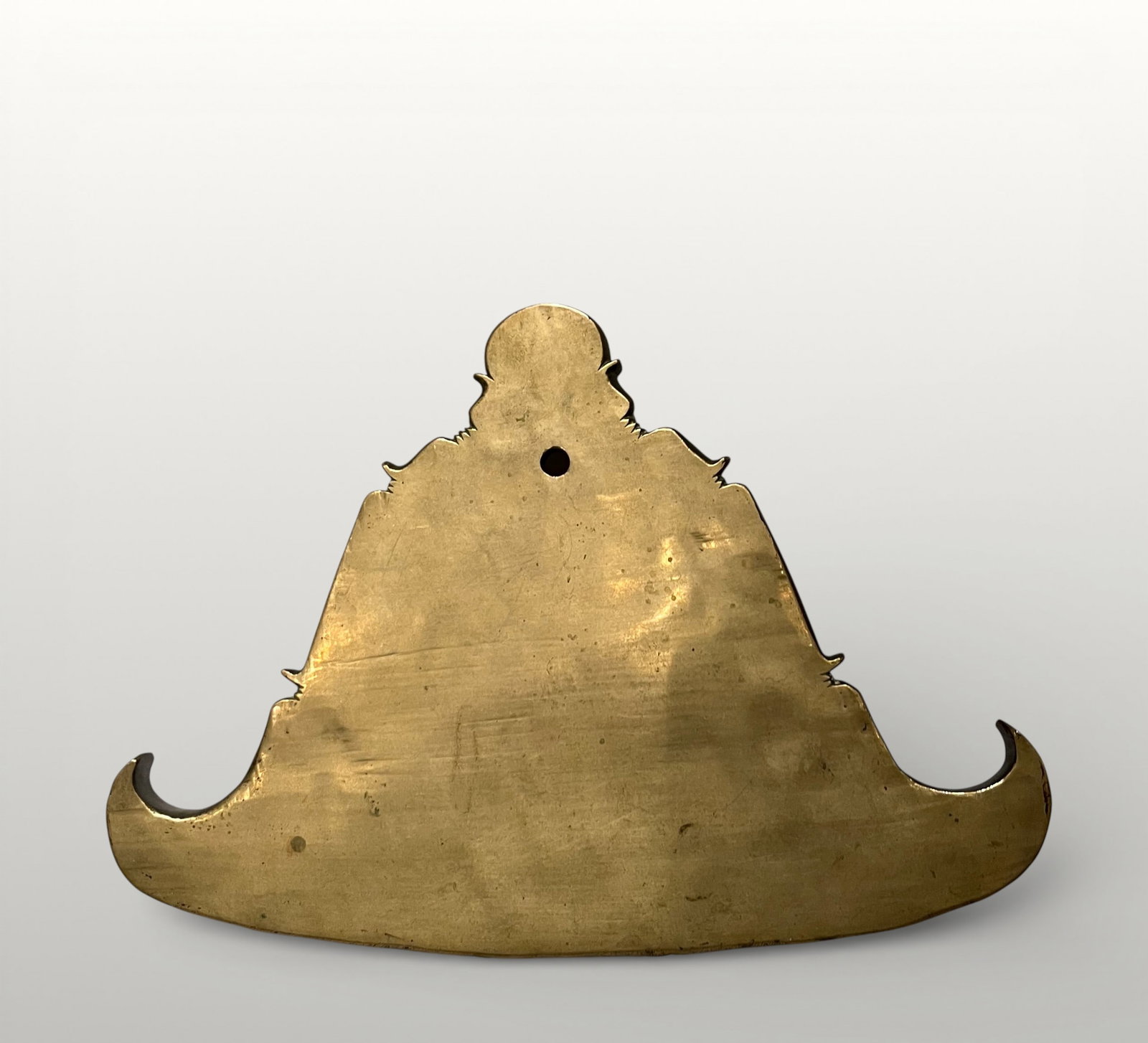 Monastery gong on bronze plaque, Burma, 19th century (1 of 2)