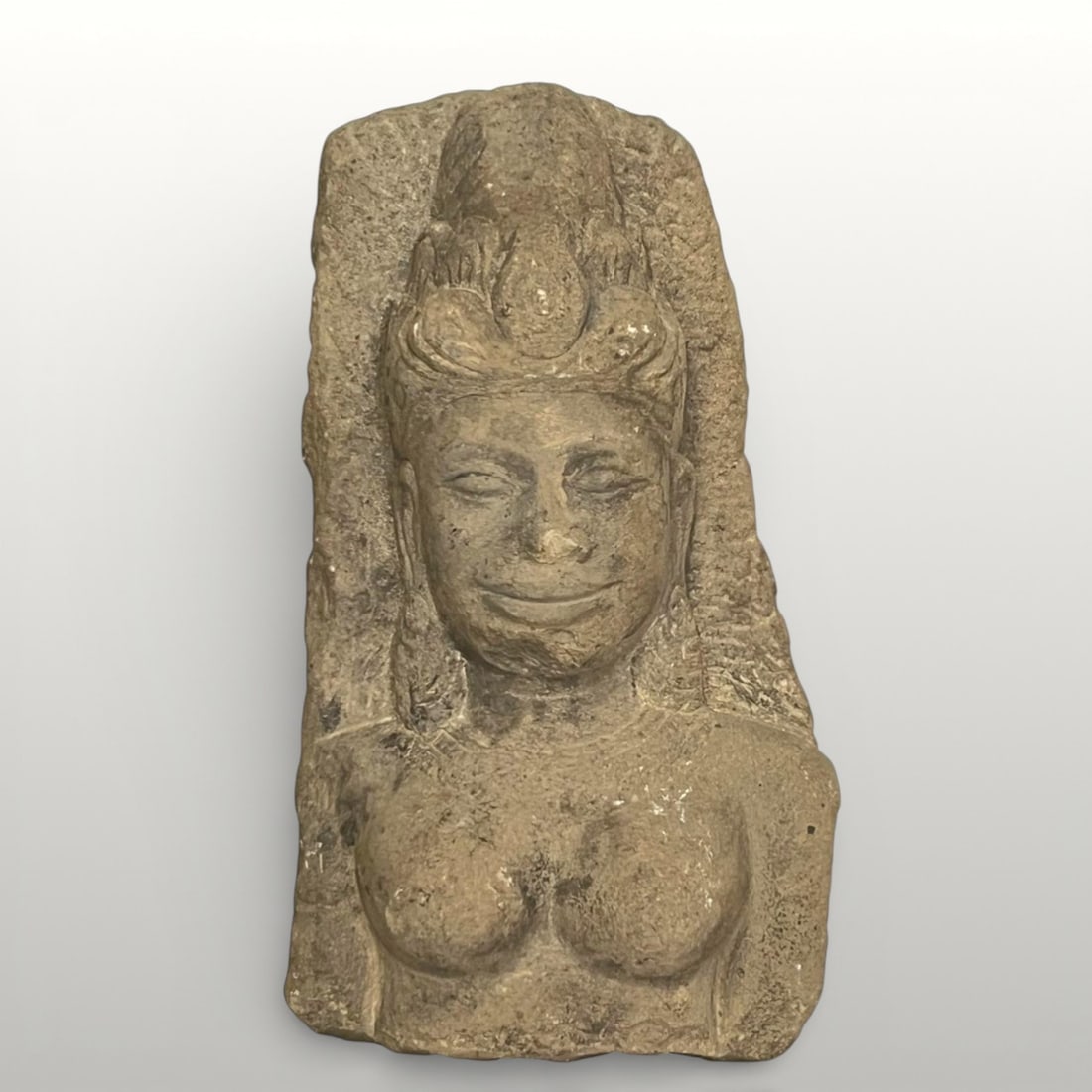 Bust of Uma, Cham sculpture, 9th - 12th century (1 of 4)