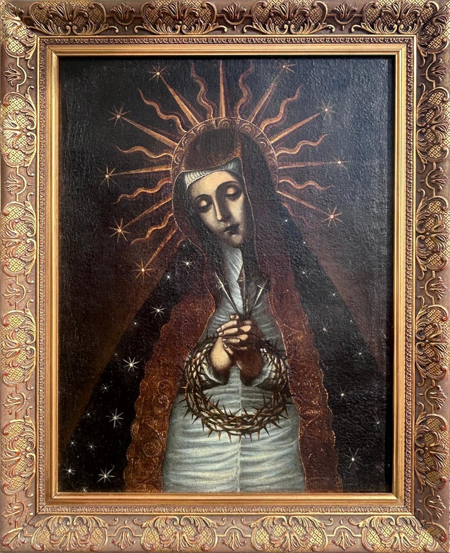 17th Century Colonial School - Virgin of Solitude (1 of 8)