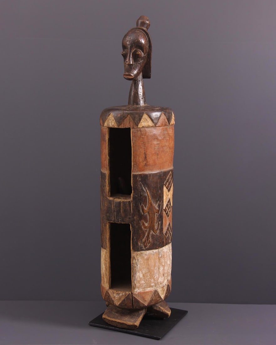 Slit drum. Fang people, Gabon. 20th century (1 of 4)