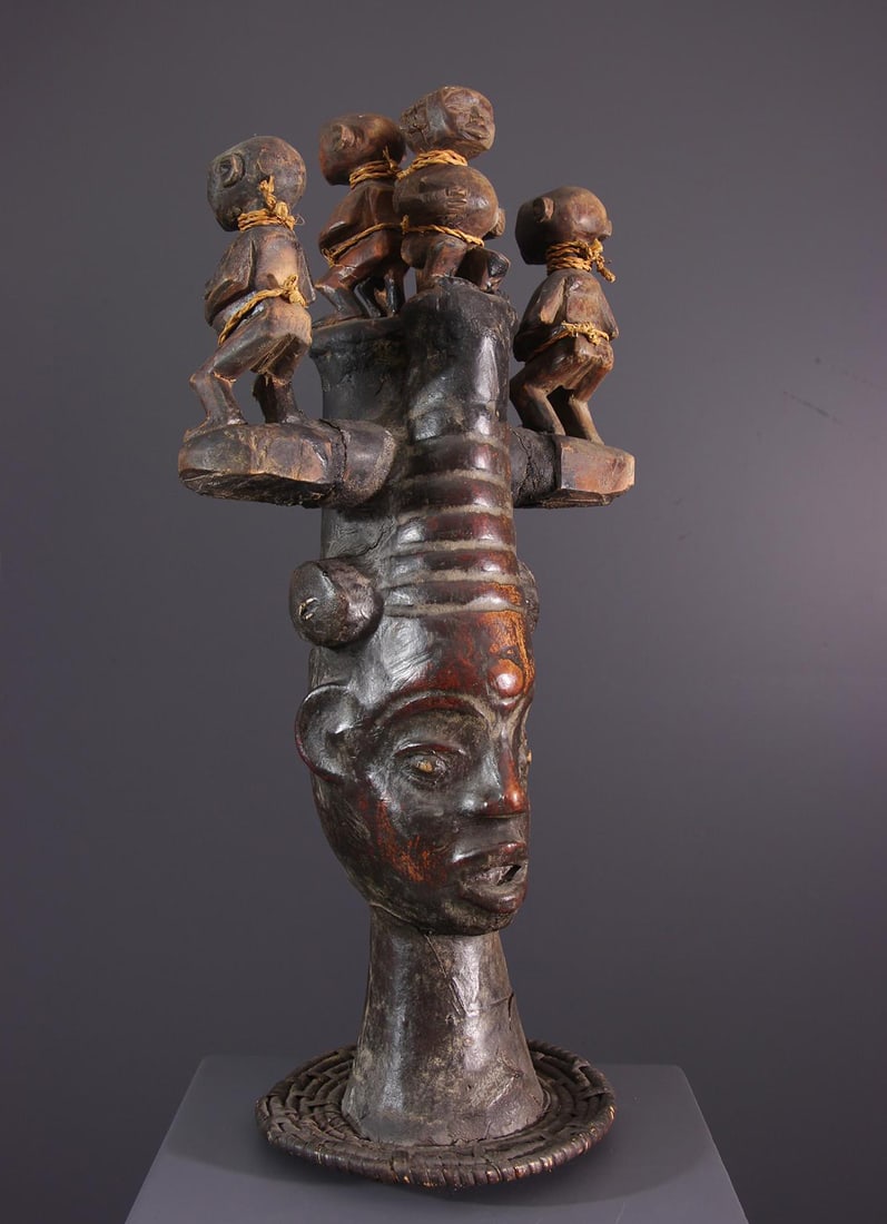 Cimier mask. Ekoi/Ejagham people, Nigeria. 20th century (mid-20th century) (1 of 5)