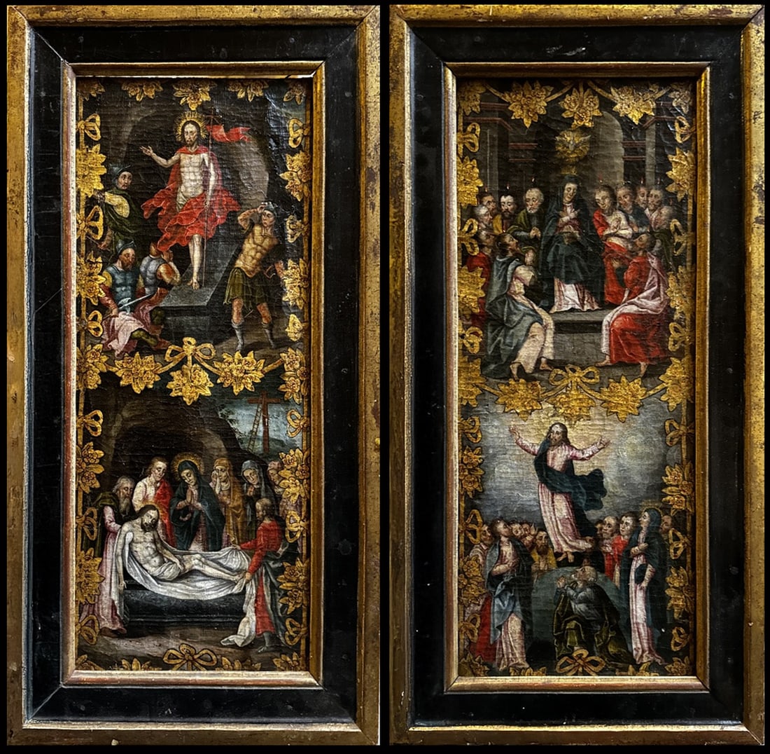 Austrian School of the 17th Century – Pair of scenes from the life of Christ. (1 of 8)