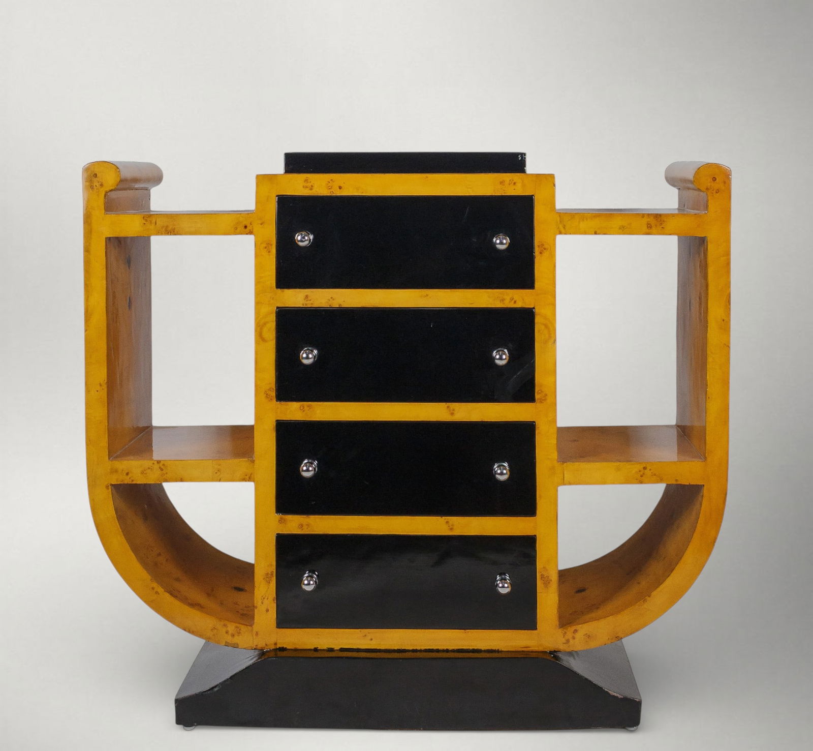 Chest of drawers with side shelves. Art Deco style. 20th century (1 of 5)