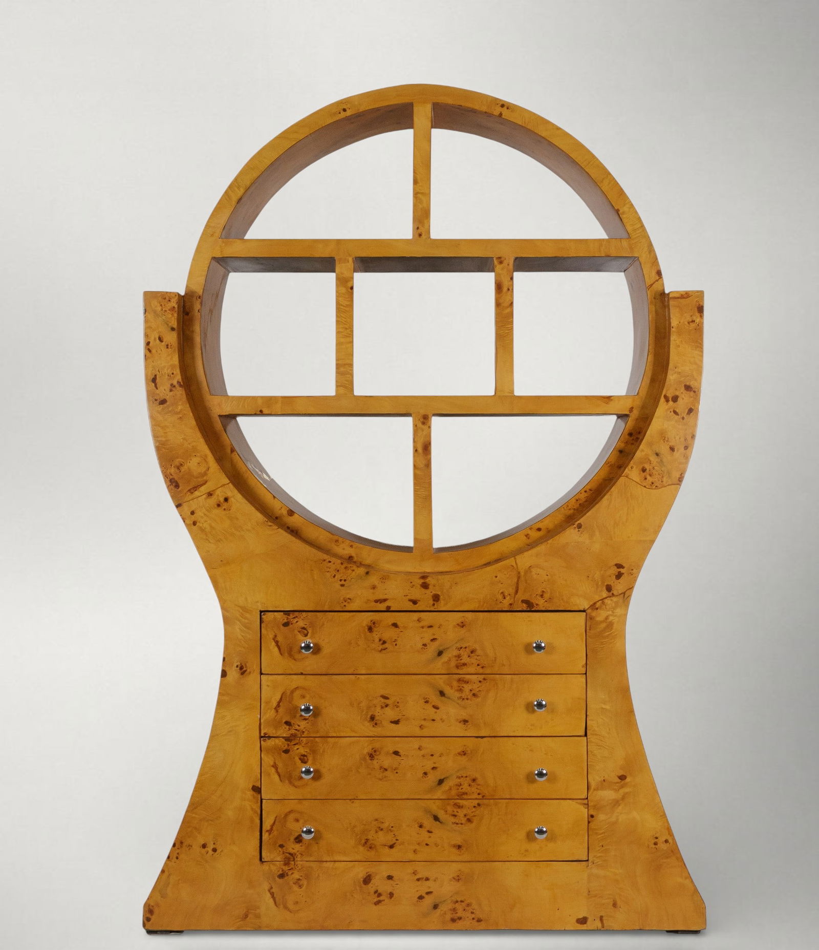 Bookshelf with a circular shelf. Mid-Century style. 20th century (1 of 7)