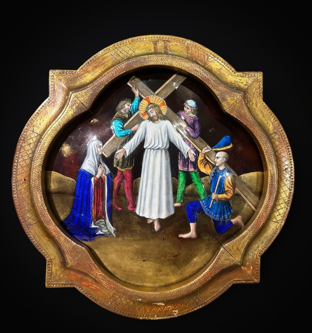 Exquisite Large Neo-Gothic Limoges Enamel, 19th Century (1 of 1)