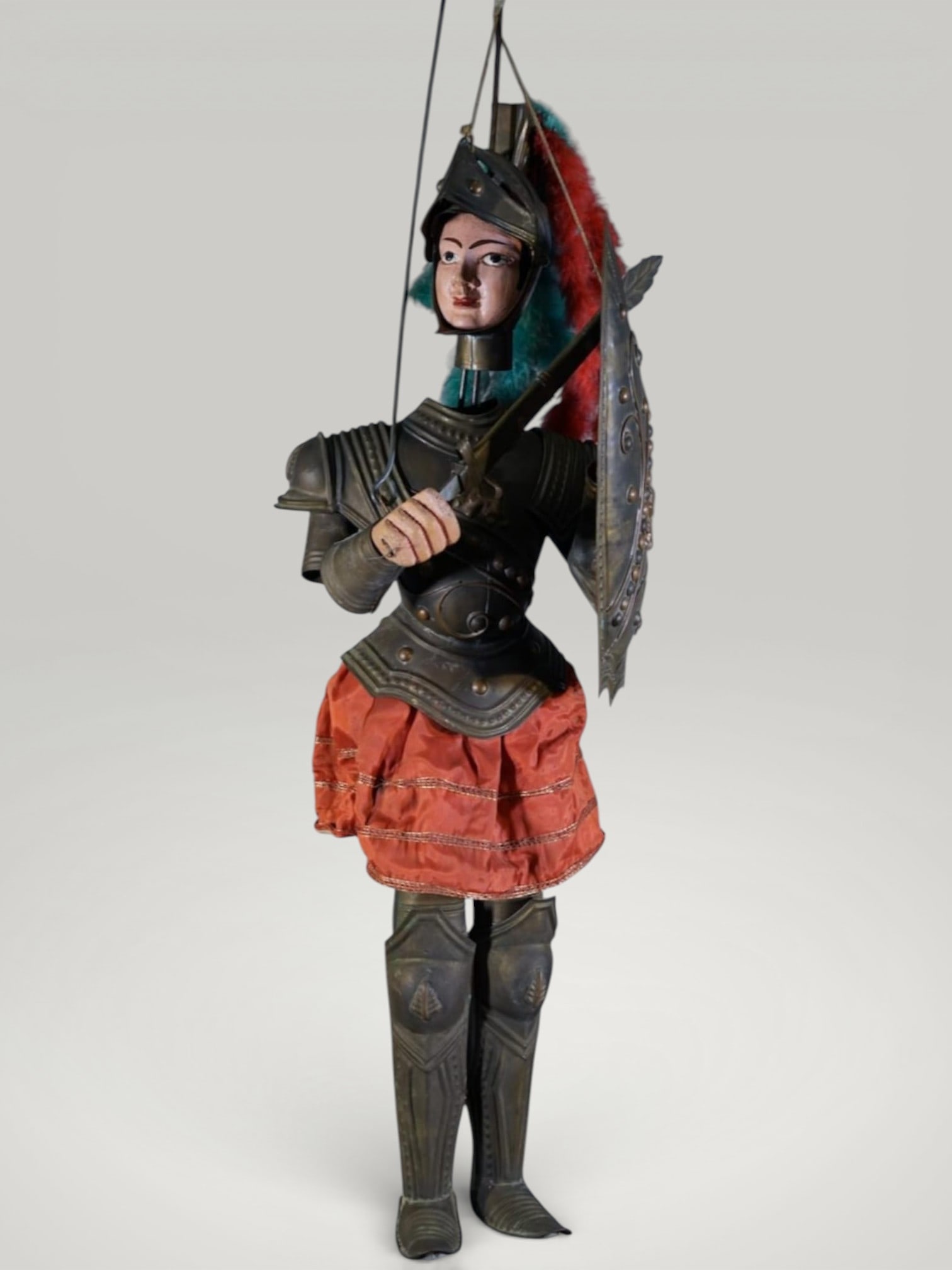 Rare and Large Sicilian Marionette, late 19th century (1 of 2)