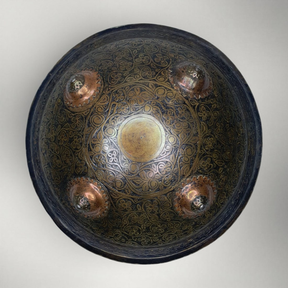 Beautiful 19th Century Hand Damascened Ottoman Shield (1 of 3)