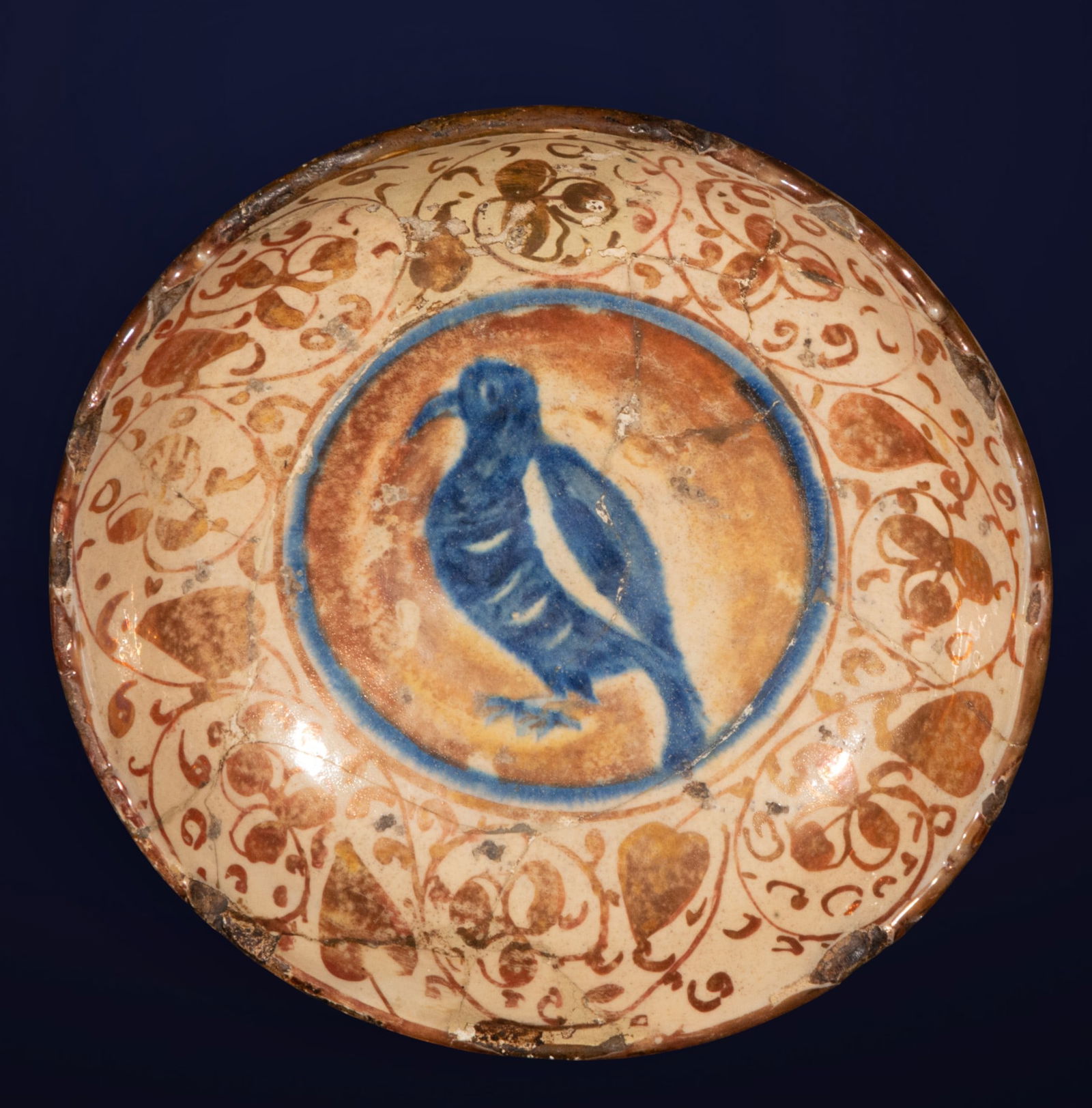 Lustrous ceramic plate, possibly Manises or Paterna, 15th century (1 of 5)