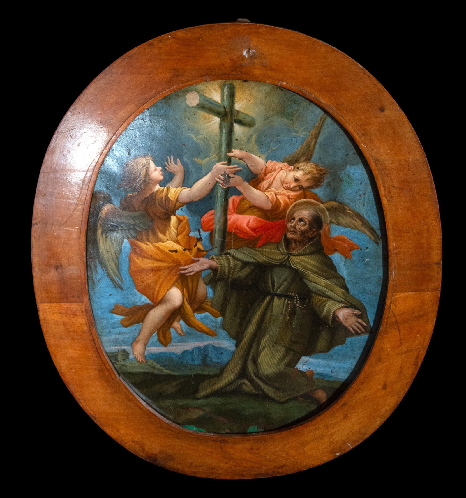 Saint Francis assisted by angels, European School, 18th Century (1 of 4)