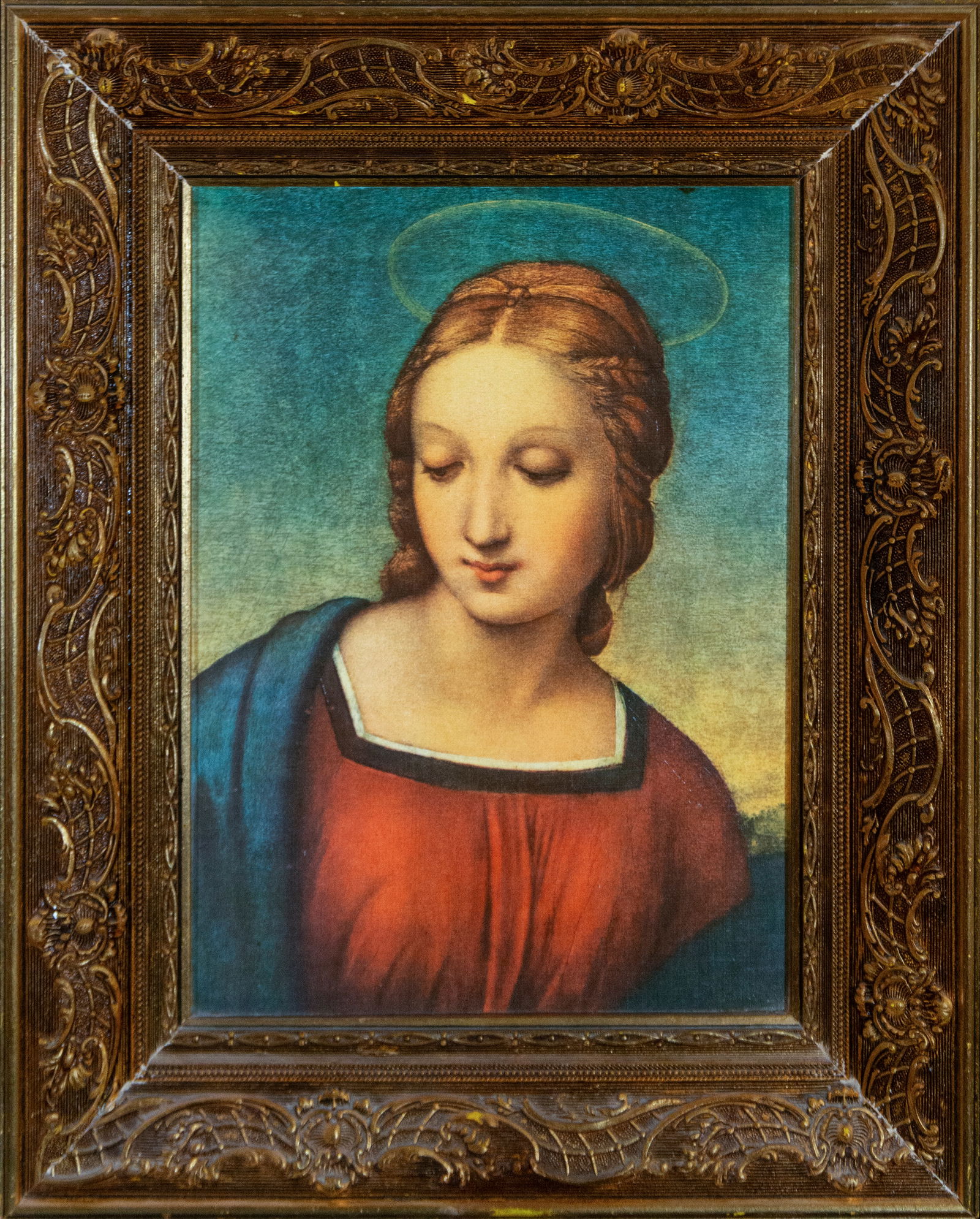 Virgin. Copy of Raphael. Renaissance school. 20th century (1 of 4)