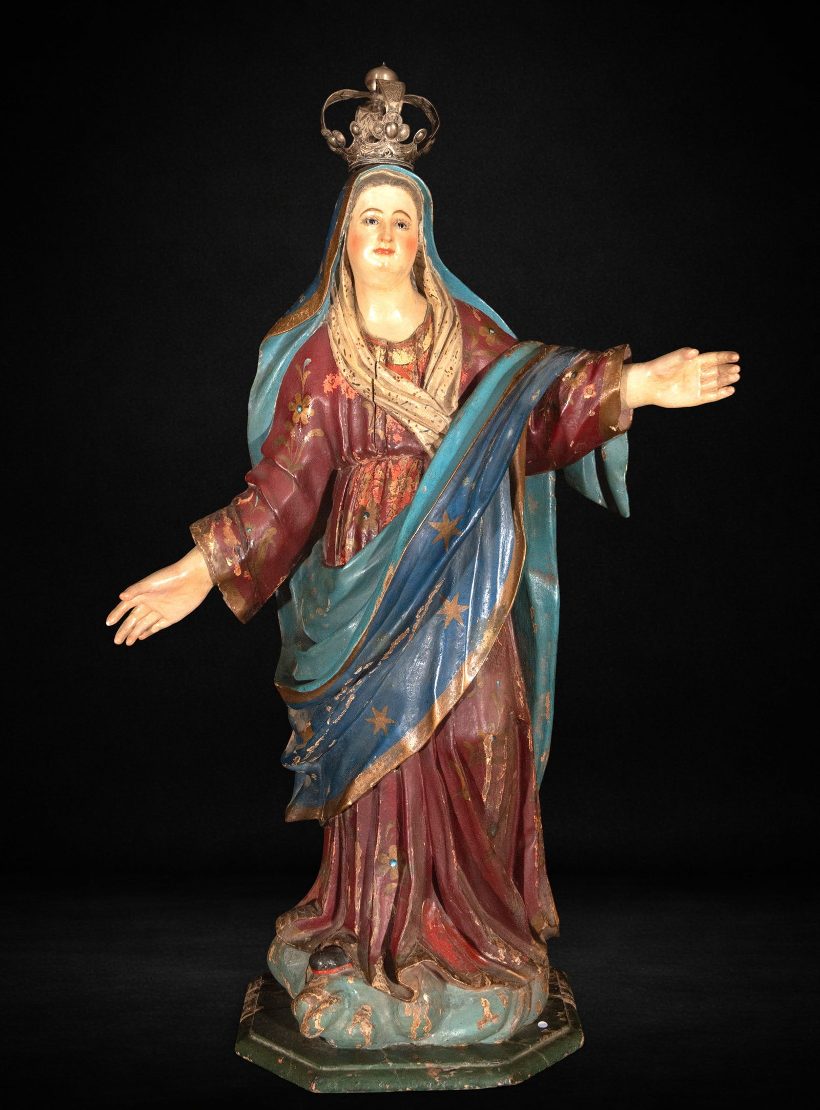 Crowned Virgin, 16th-17th Century (1 of 8)