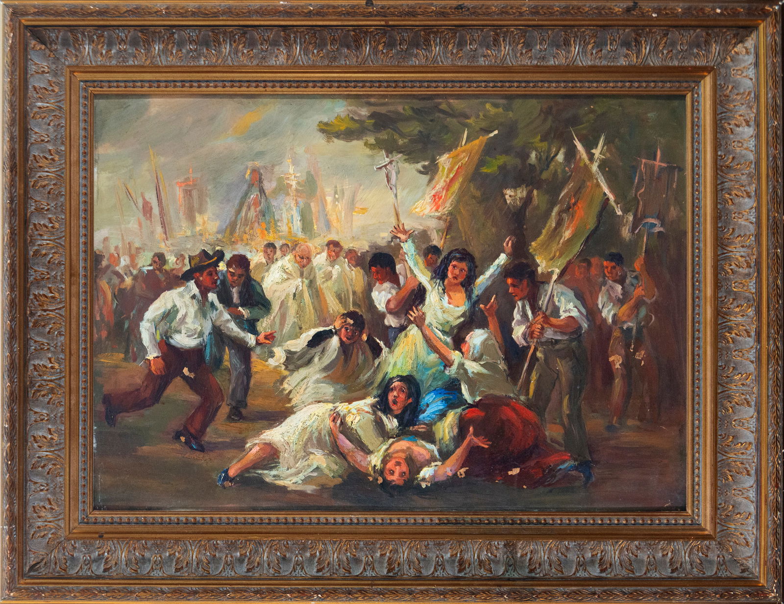 Oil on panel from the early 20th century (1 of 3)