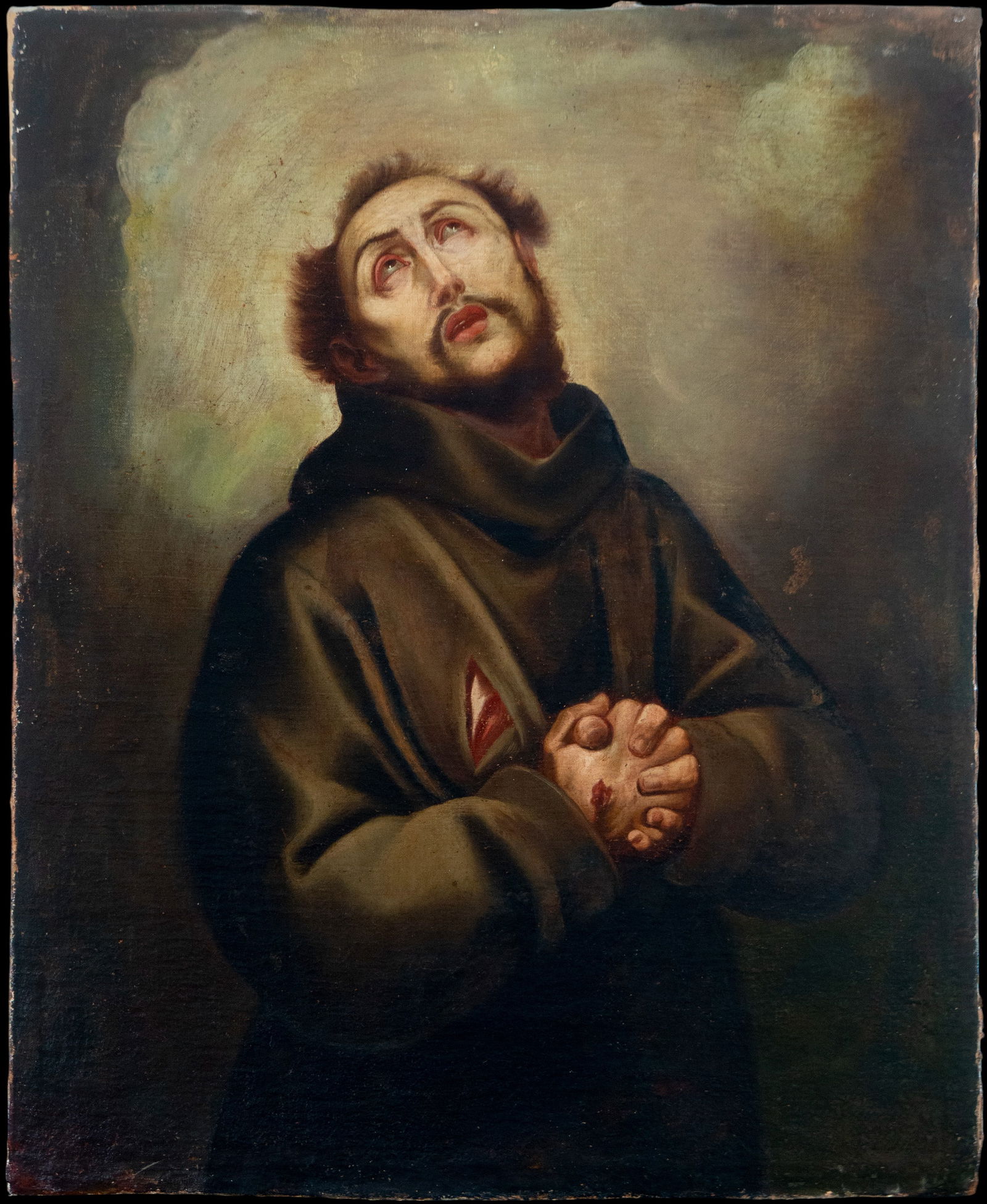 Oil on canvas, 17th century, Saint Francis receiving the stigmata (1 of 4)