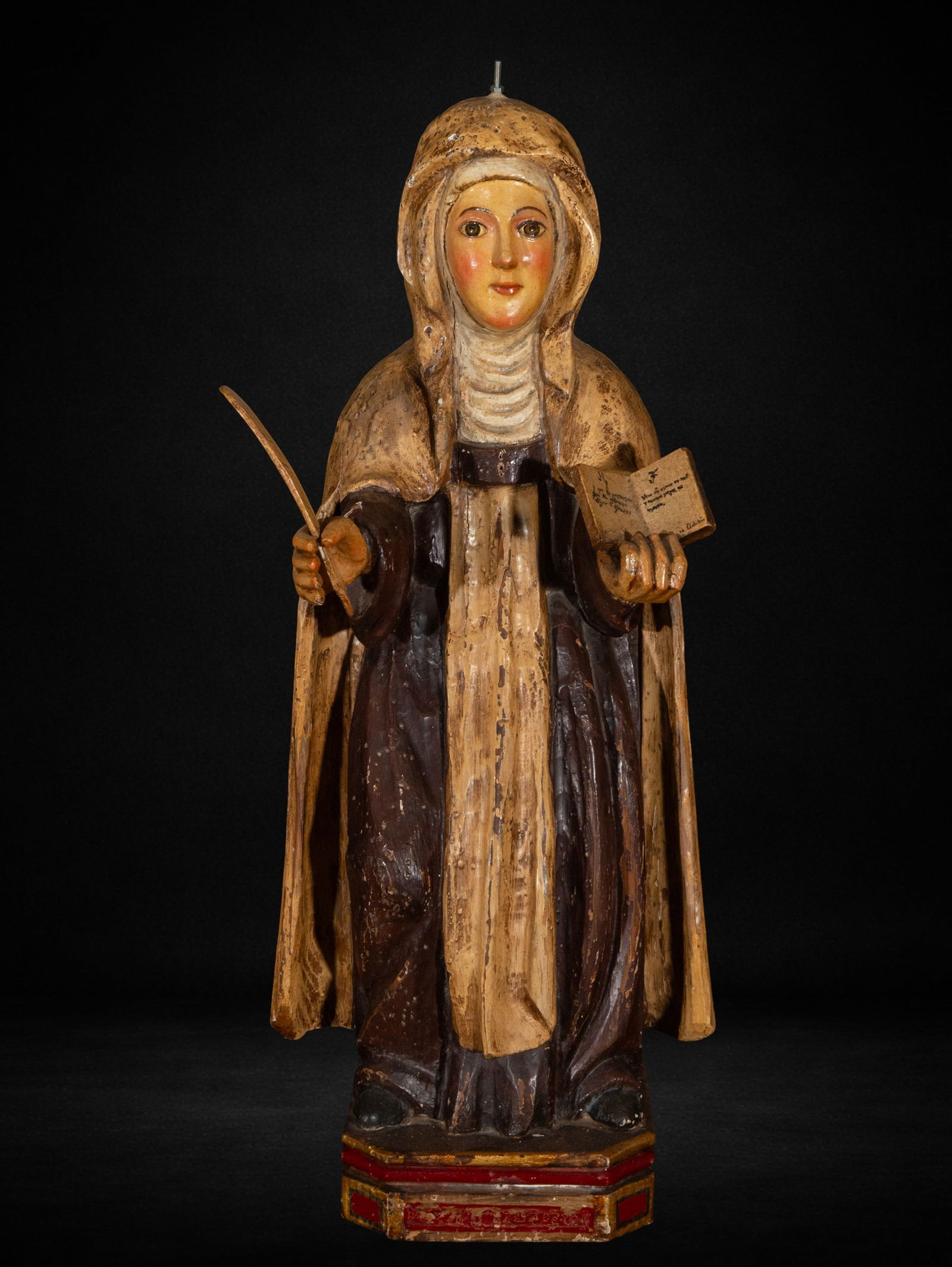 Saint Teresa of Jesus, 20th Century: Saint Teresa of Jesus, 20th Century, measures 72 cm x 25 cm x 22 cm