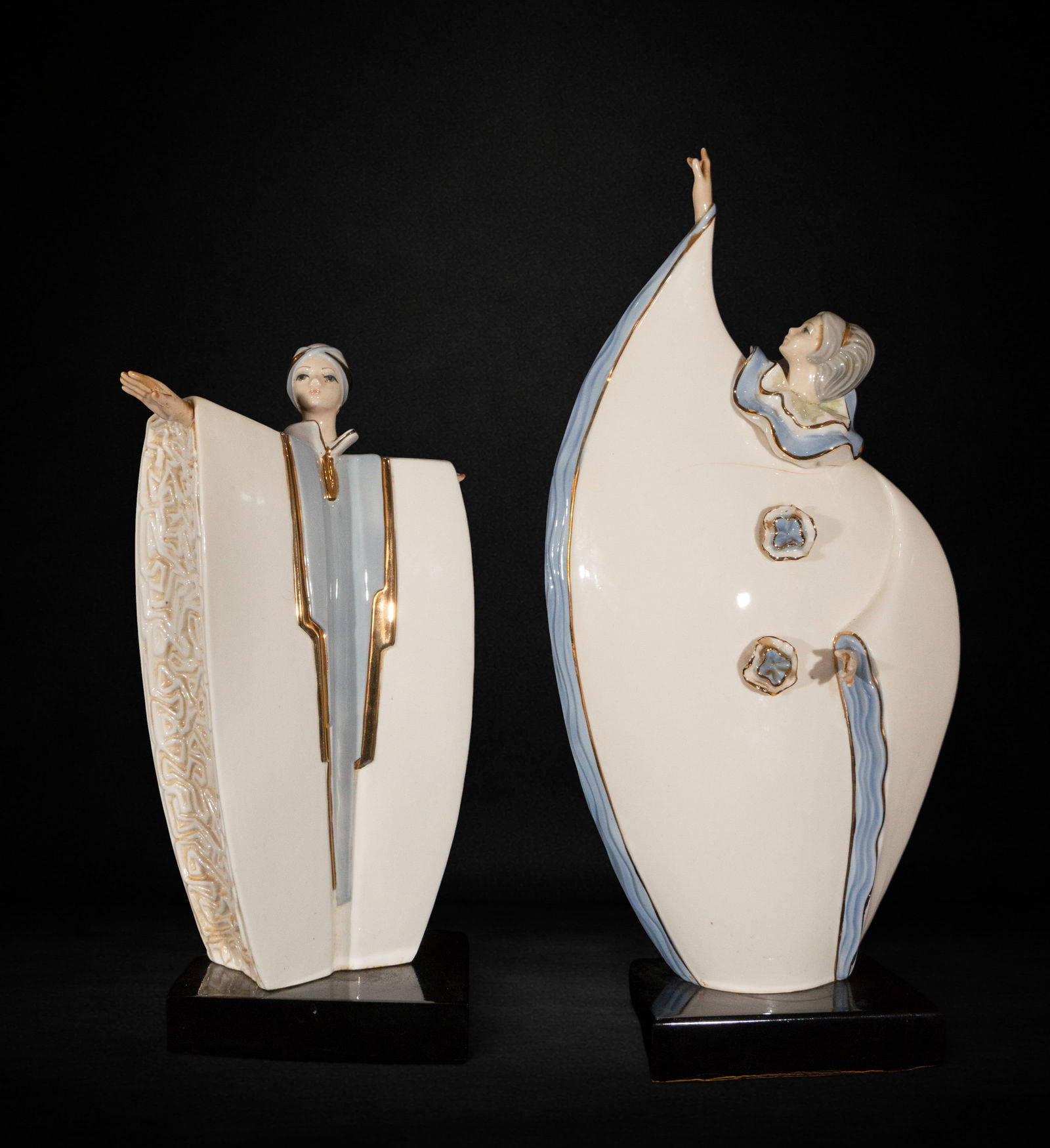 Art Deco porcelain figurines (1 of 6)