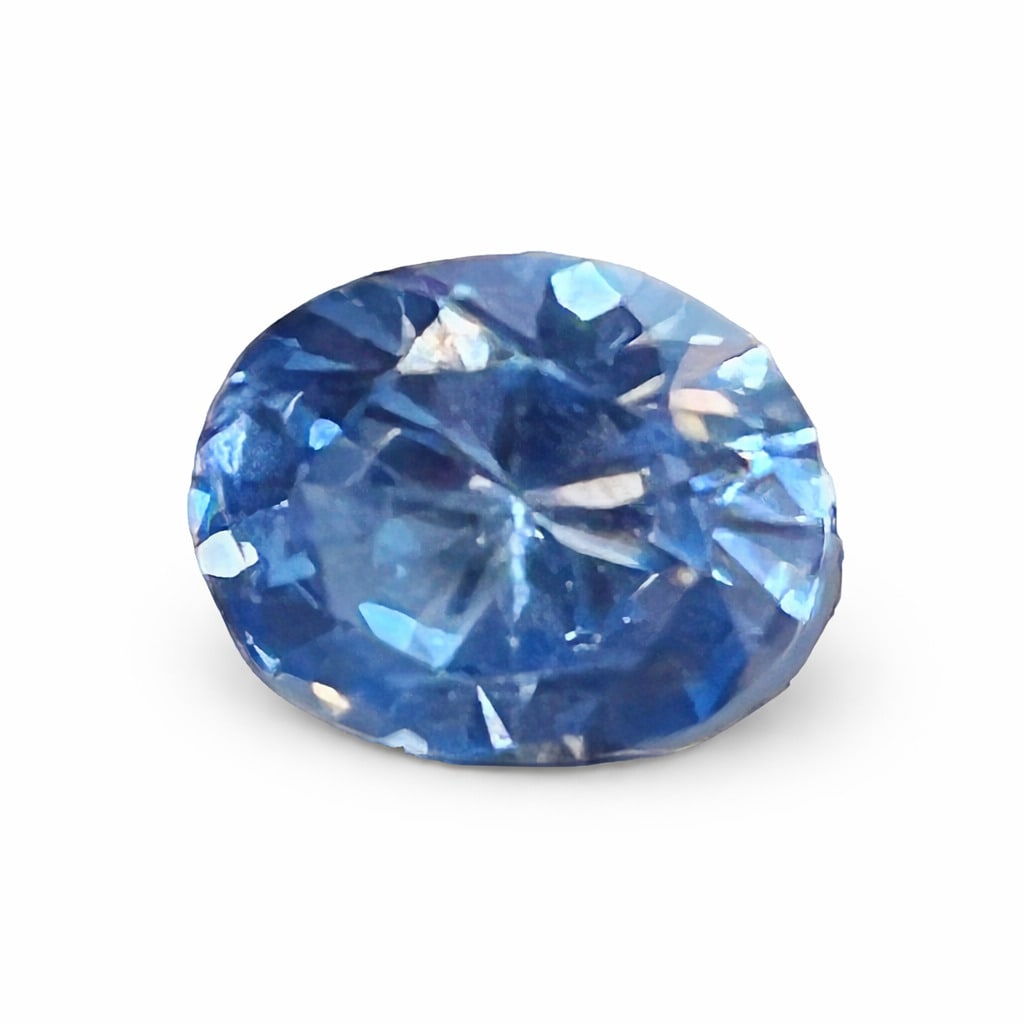 LARGE 6.25 CT SKY BLUE SAPPHIRE, GOOD COLOR AND TRANSPARENCY: 6.25 CT, SKY BLUE SRI LANKA. TESTED AS SAPPHIRE WITH A JEWELRY TESTER. THE MACHINE DOES NOT GUARANTEE NATURALNESS, ONLY COMPOSITION. PROVENANCE: RETIRED JEWELER'S STOCK.