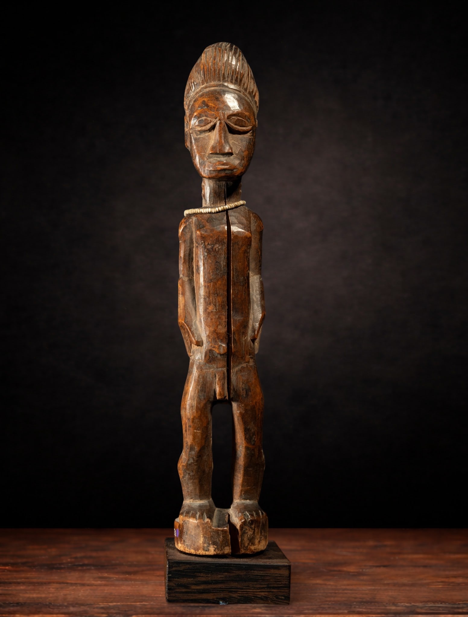 Rare Baoulé Fetish - Ivory Coast - African Art - Early 20th Century: 28 x 5.5 x 5 cm. Provenance: important private collection.