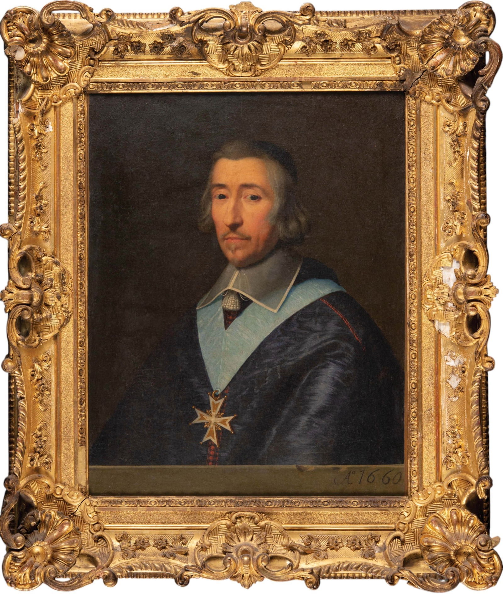 PHILIPPE DE CHAMPAIGNE (Brussels, 1602 – Paris, 1674) - Portrait of Hardouin de Beaumont de (1 of 3)