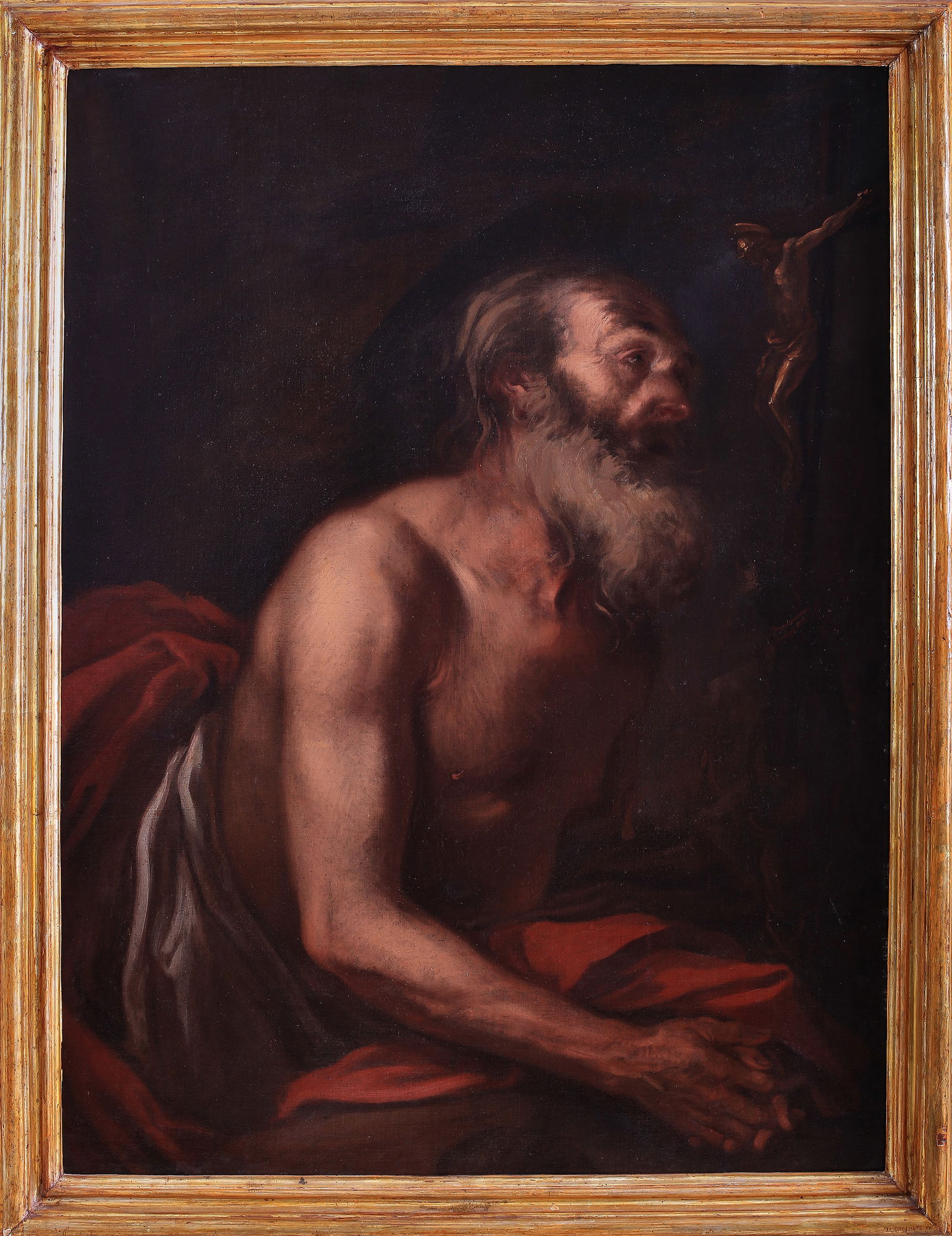 GIUSEPPE ASSERETO (Genoa, 1600 – Genoa, 1649) - Saint Jerome (1 of 4)
