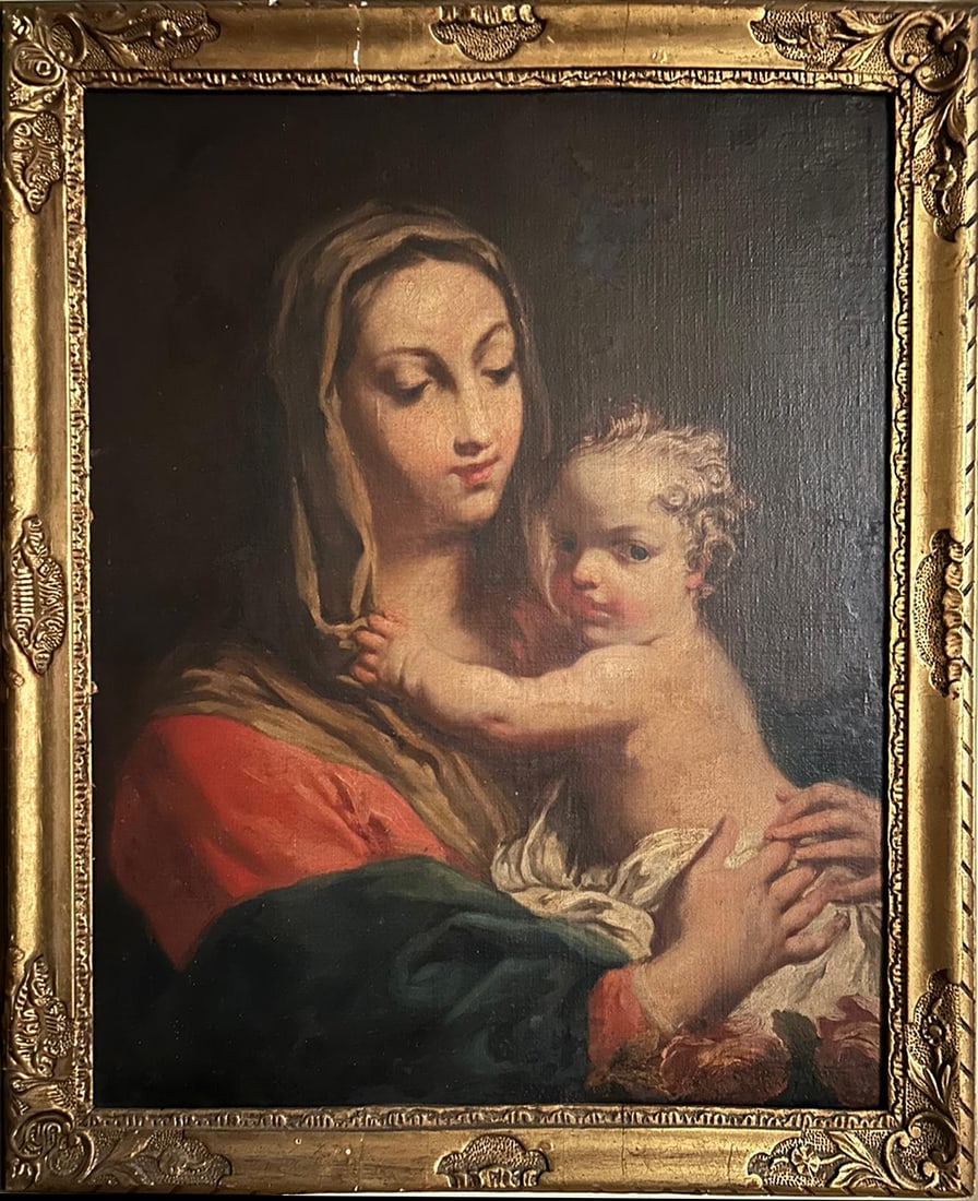 Attributed to JACOPO AMIGONI (Naples, 1682 – Madrid, 1752) - Madonna and Child (1 of 4)