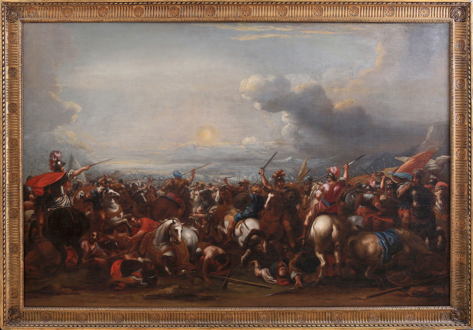 JACQUES COURTOIS, called IL BORGOGNONE (Saint-Hippolyte, 1621 – Rome, 1676) - Joshua stopping the (1 of 6)