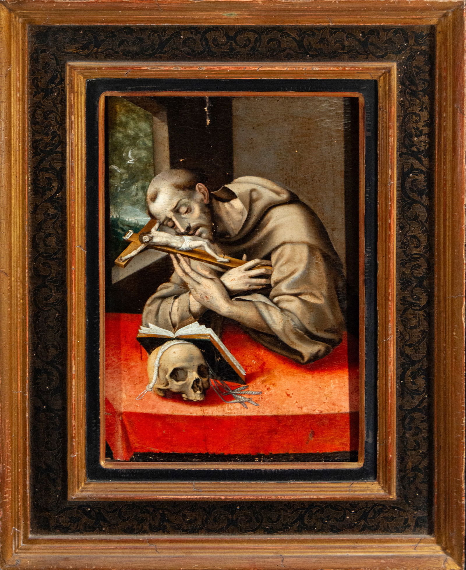 Pieter Kempeneer, Pedro de Campaña (1503-1587) Hispano-Flemish school, 16th century: Important painting on panel. Measures 61 x 44 / 90 x 70 cm. Pieter Kempeneer, also known as Pedro de Campaña, became the most famous painter of the 16th century in Seville, where he worked for almost