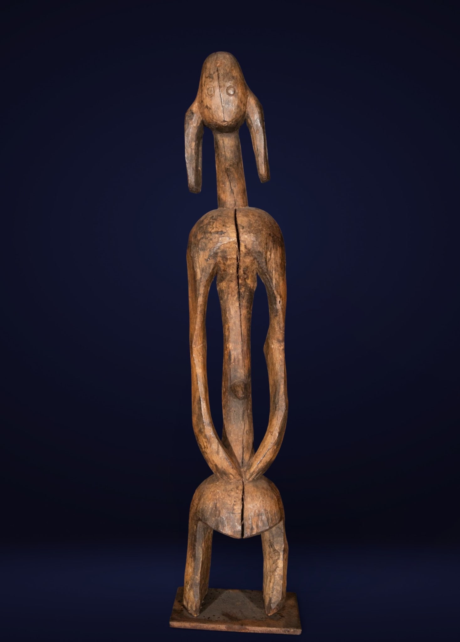 Wooden tribal figure, African school, 20th century (1 of 5)