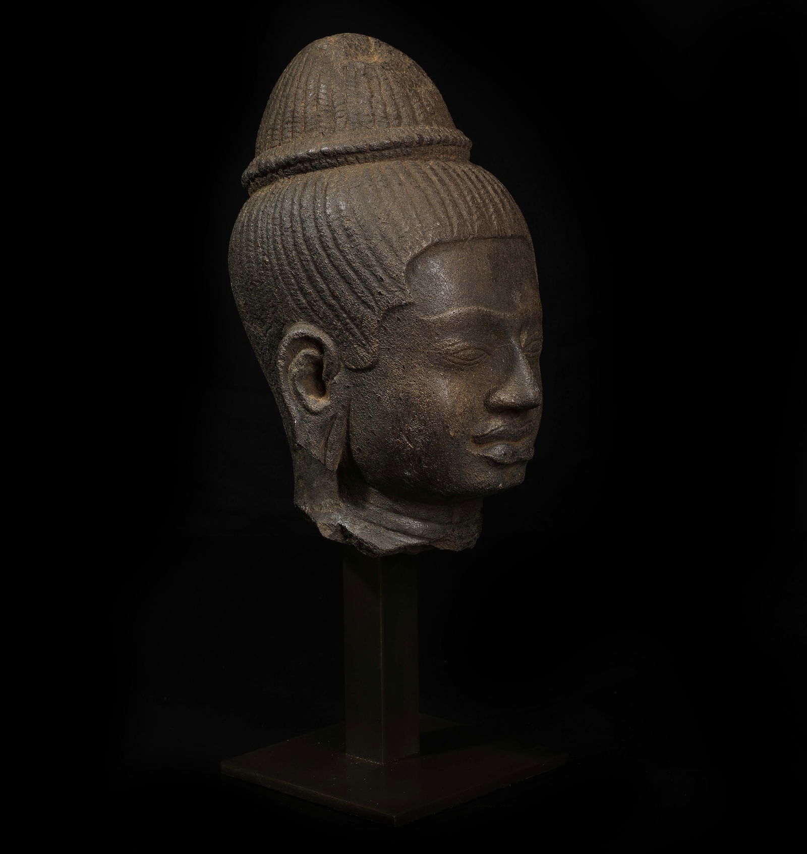 Head of Shiva - Cambodia. Khmer. 10th-century site of Banteay Srei (1 of 13)