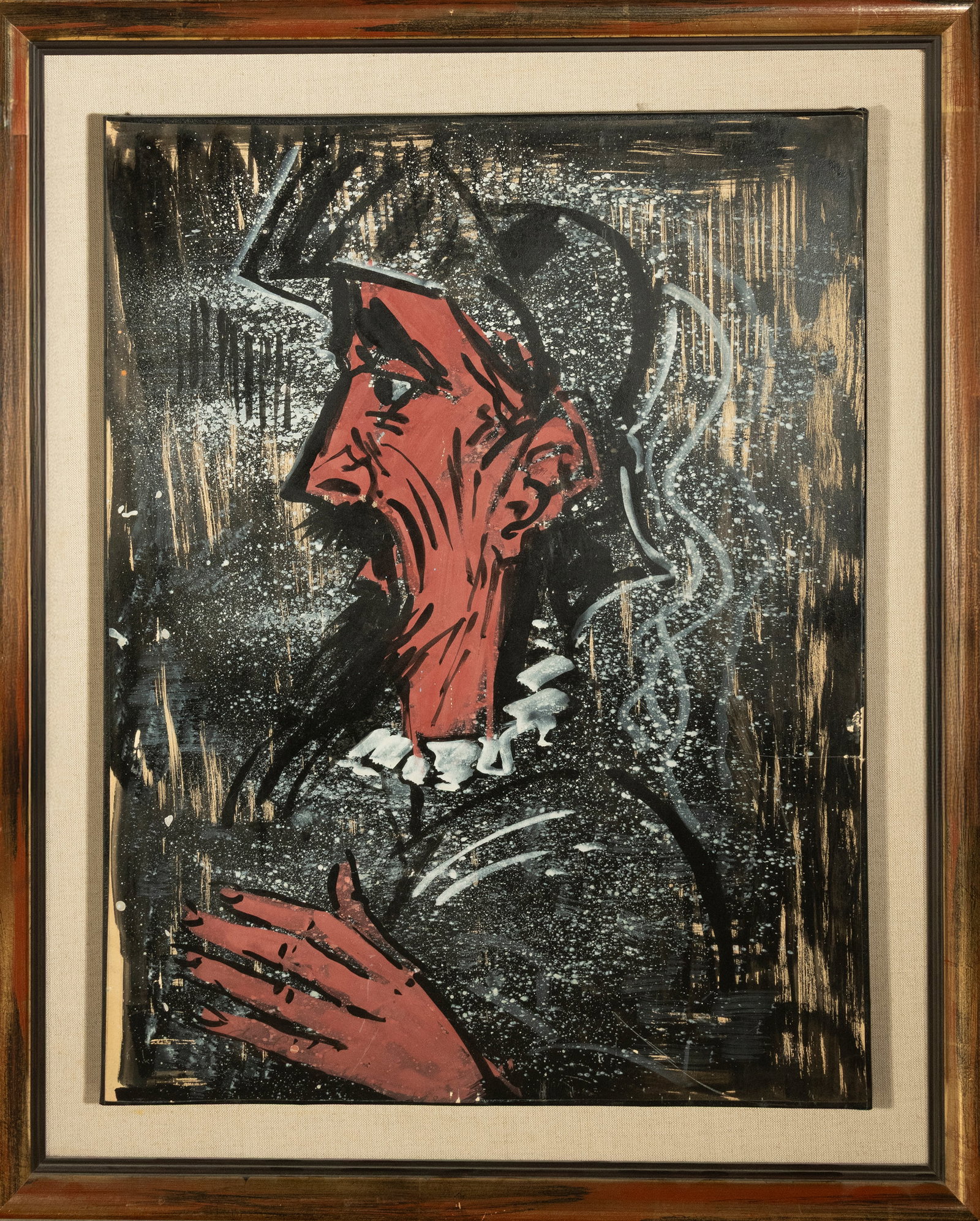 ISMAEL DE LA SERNA (Guadix, 1898 - París, 1968) - Don Quixote: Oil on Masonite, published in the artist's Complete Catalogue, dimensions: 66 x 50 cm. Dimensions with frame: 82 x 66 cm