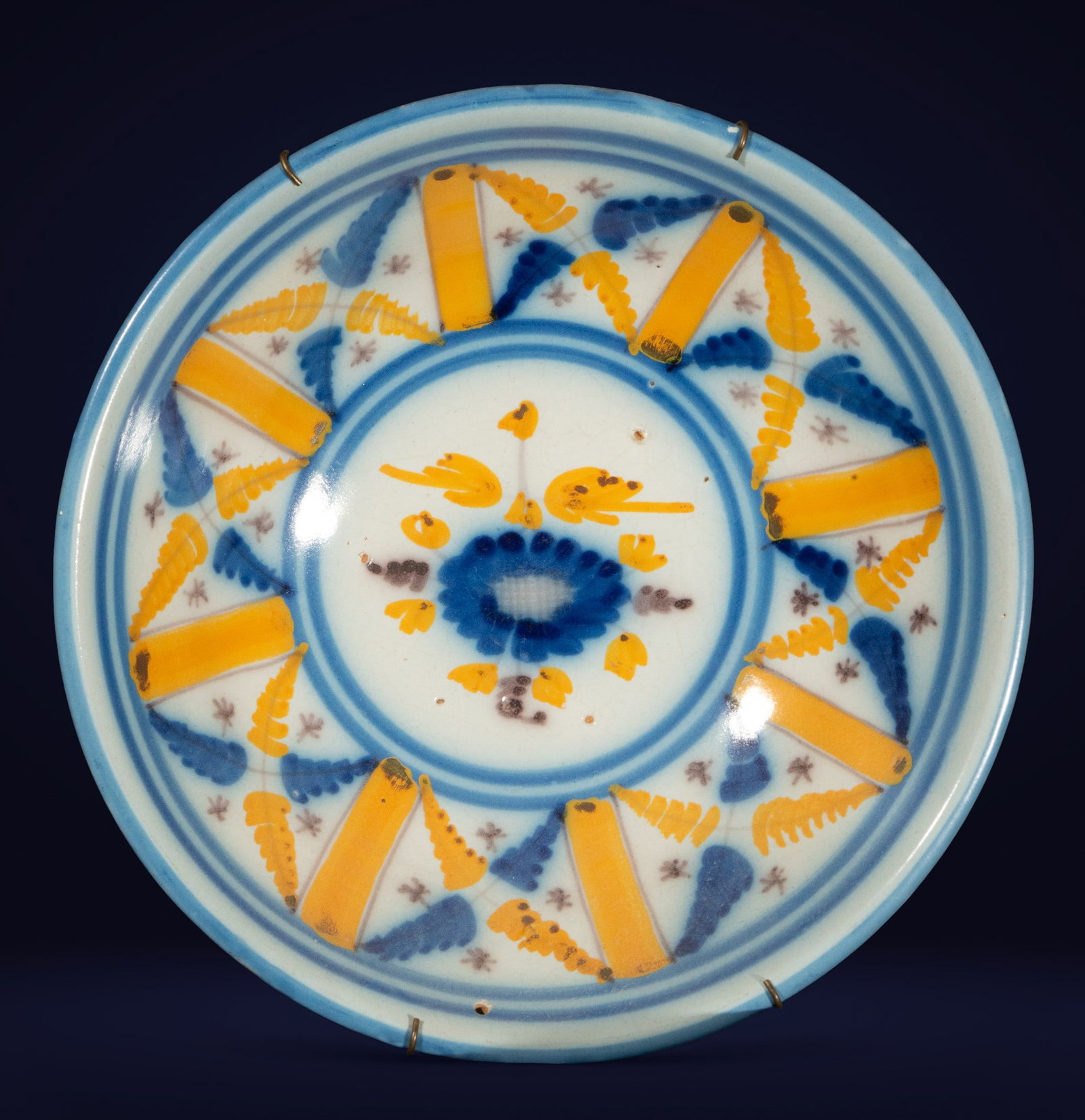 Talavera Puente - 19th C ceramic dish (1 of 3)