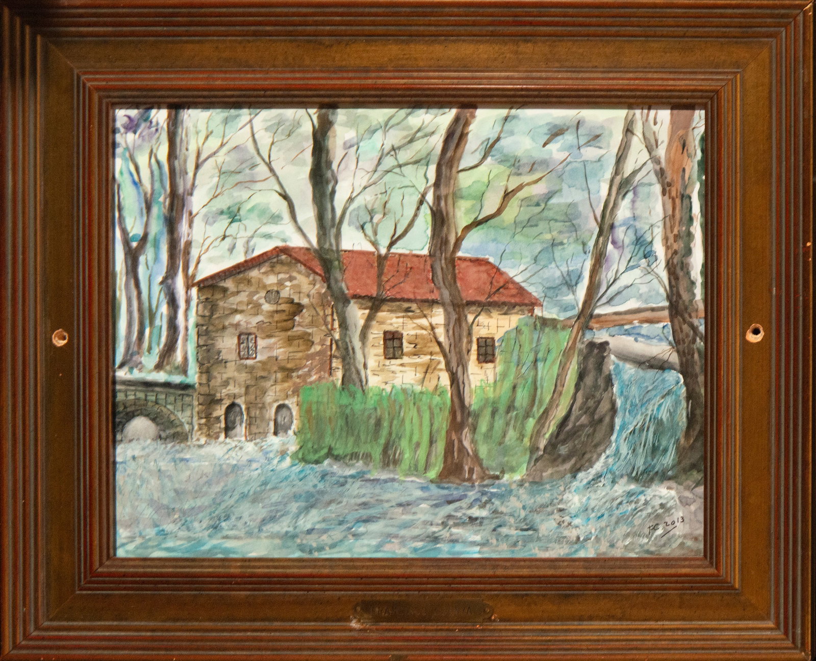 Francisco Cuenya, Watercolor on paper: Measurements: 30 cm x 24 cm / 40 cm x 34 cm