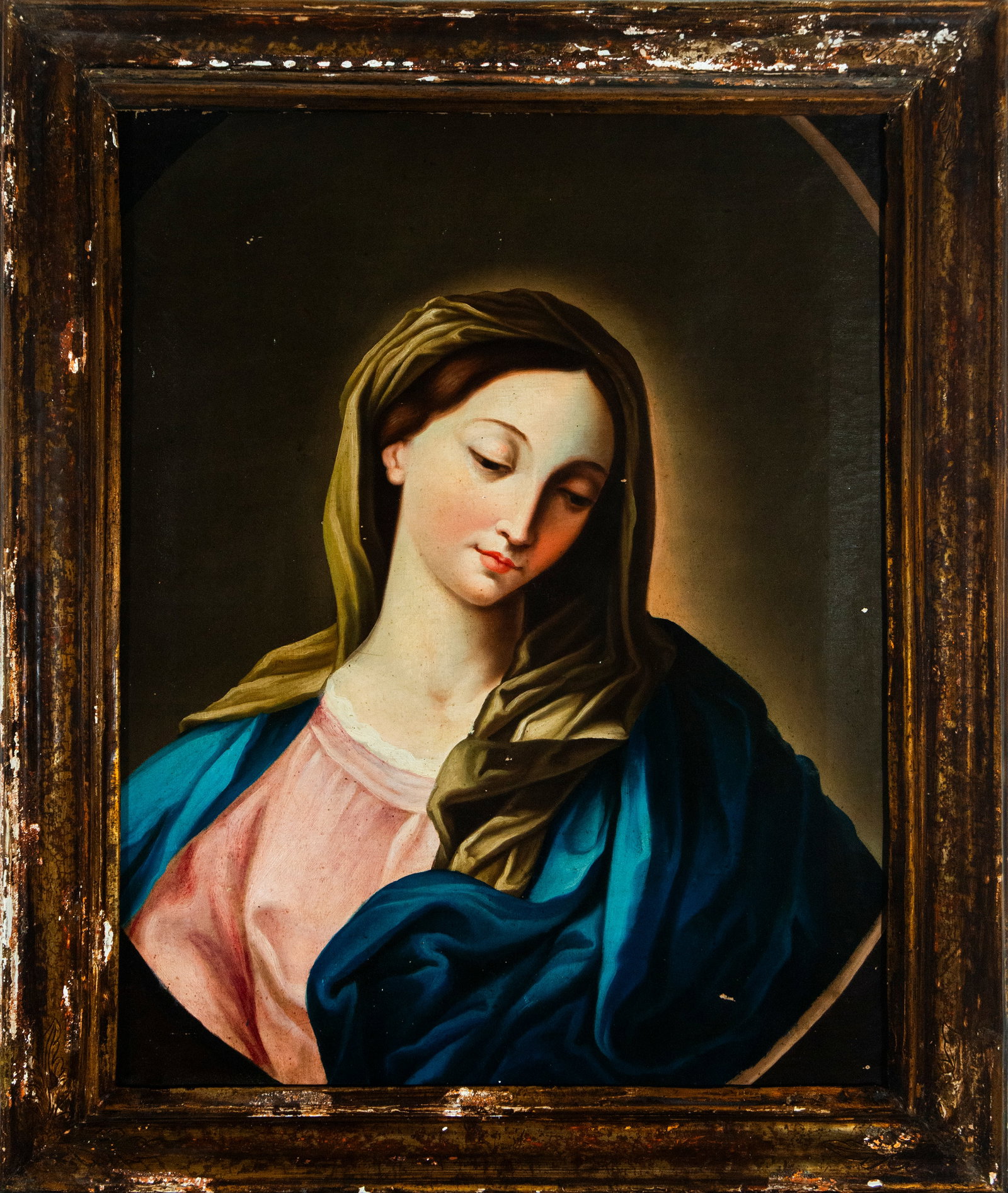 Follower of Sasoferratto, 18th century, Italian school: Measurements: 74 cm x 55 cm and 92 cm x 74 cm