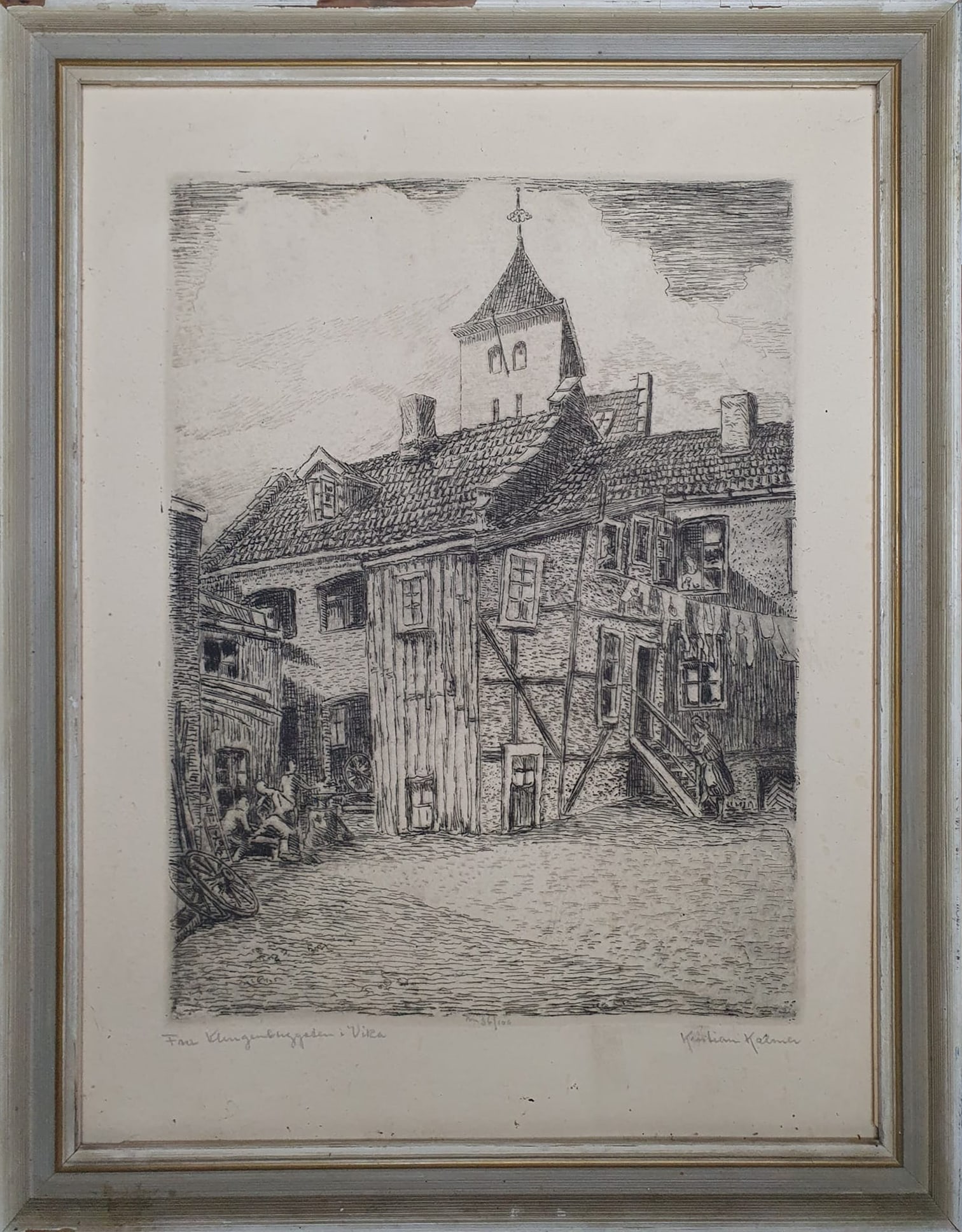 Kristian Kalmer (1907-1967) Norwegian School: 40x32cm