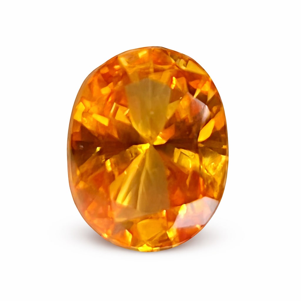 LARGE 6.80 CT GOLDEN YELLOW SAPPHIRE (1 of 2)