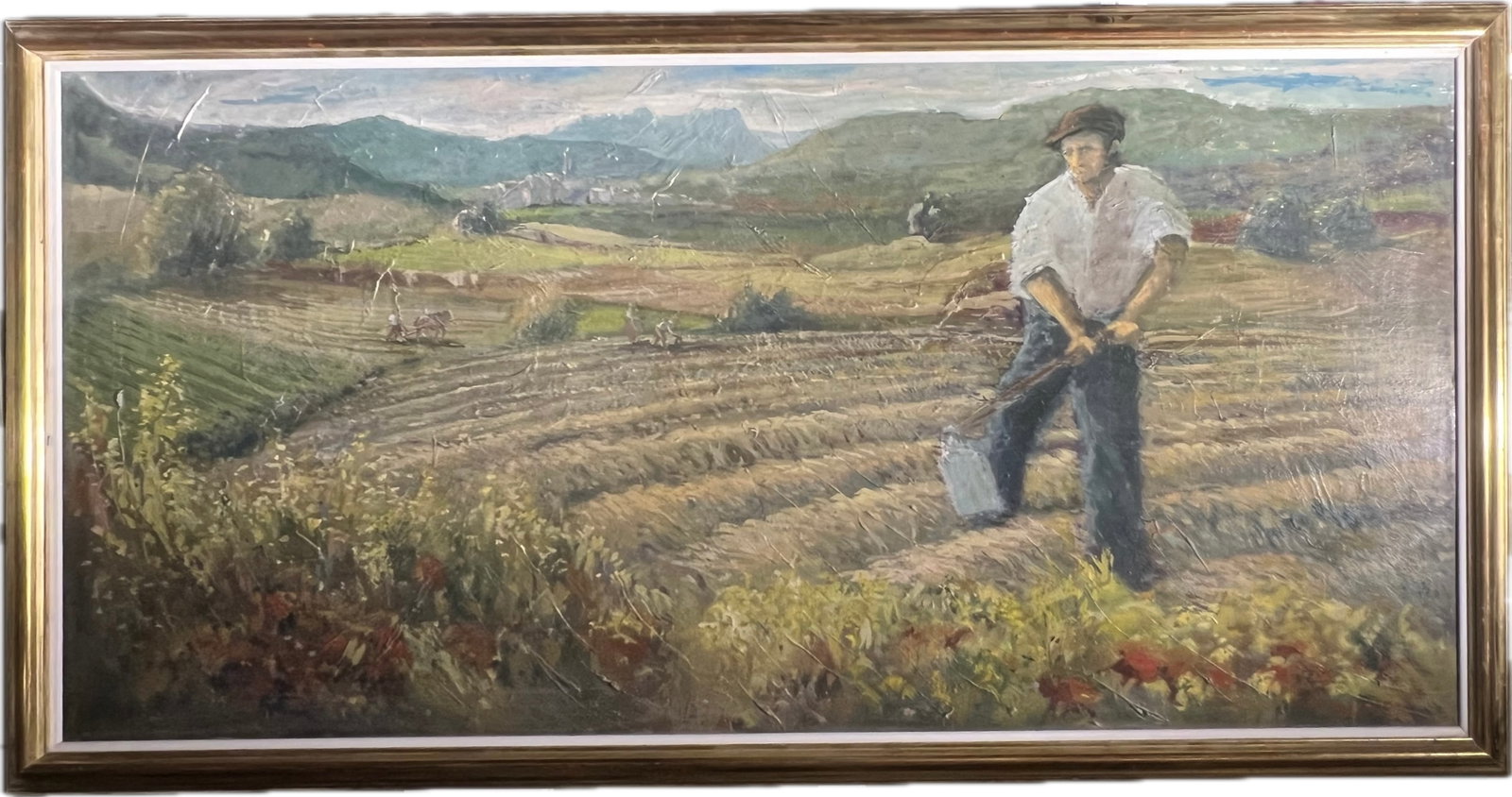 MANUEL DOBLAS (Málaga en 1957) - Monumental Allegory of the Harvest (200x100cm) (1 of 3)