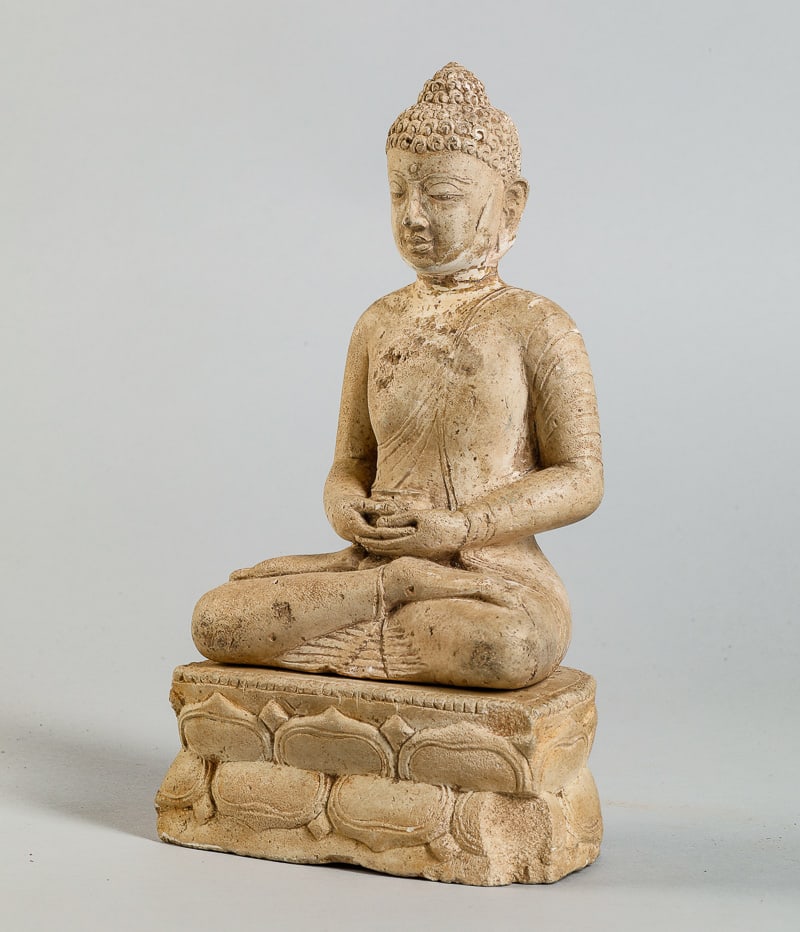 Buddha Amitayus Majapahit. East Java. Indonesia. 14th century (1 of 4)