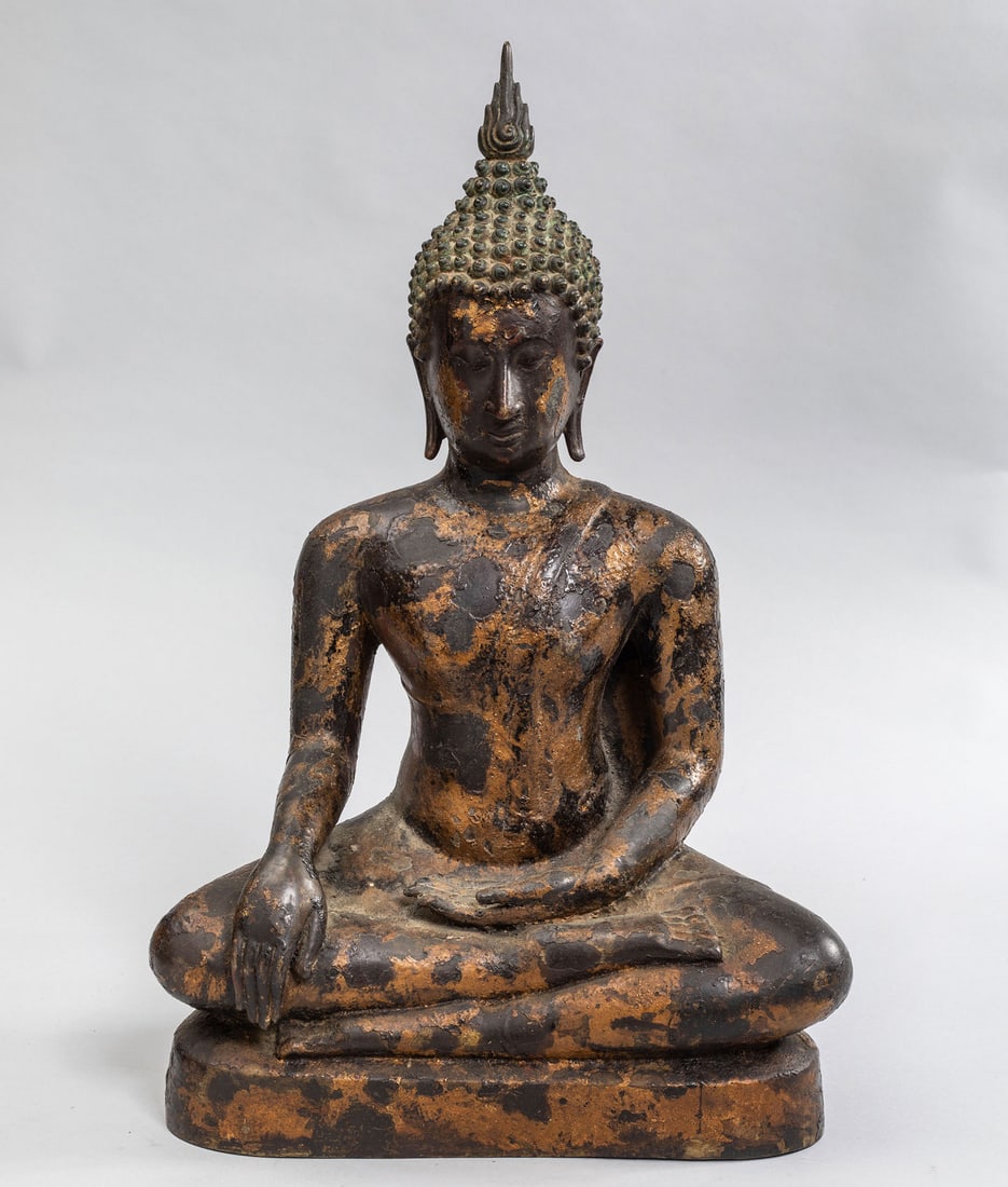Marathi Buddha. Bronze. Thailand. U-Tong style. Contemporary. 48 cm (1 of 4)