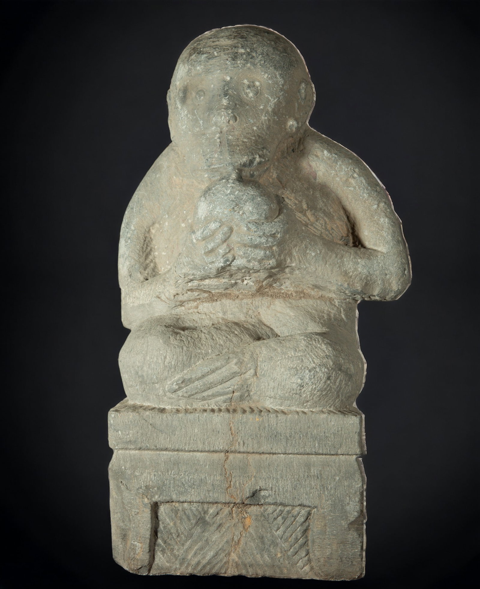 Rare Medieval English or French Gothic Monkey Gargoyle - In stone, possibly Medieval (1 of 1)